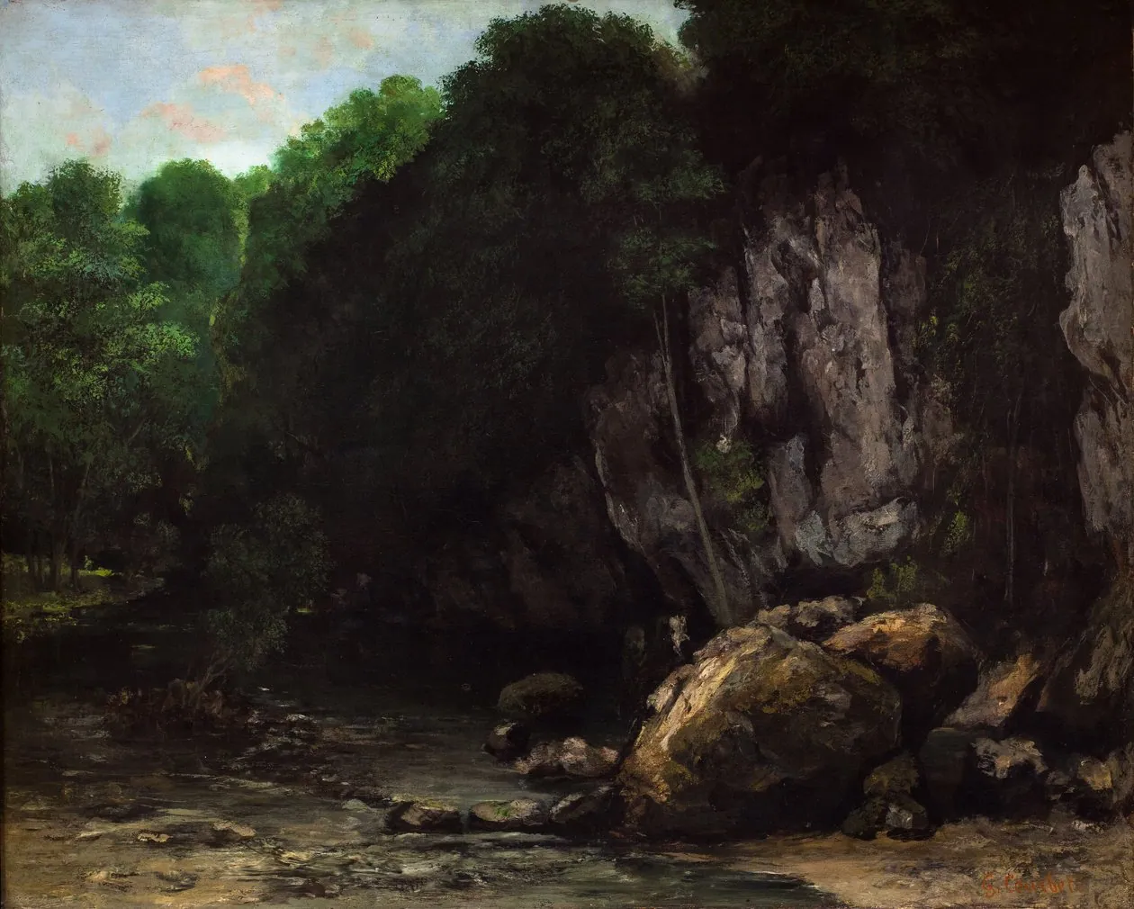 El arroyo negro, de Gustave Courbet
