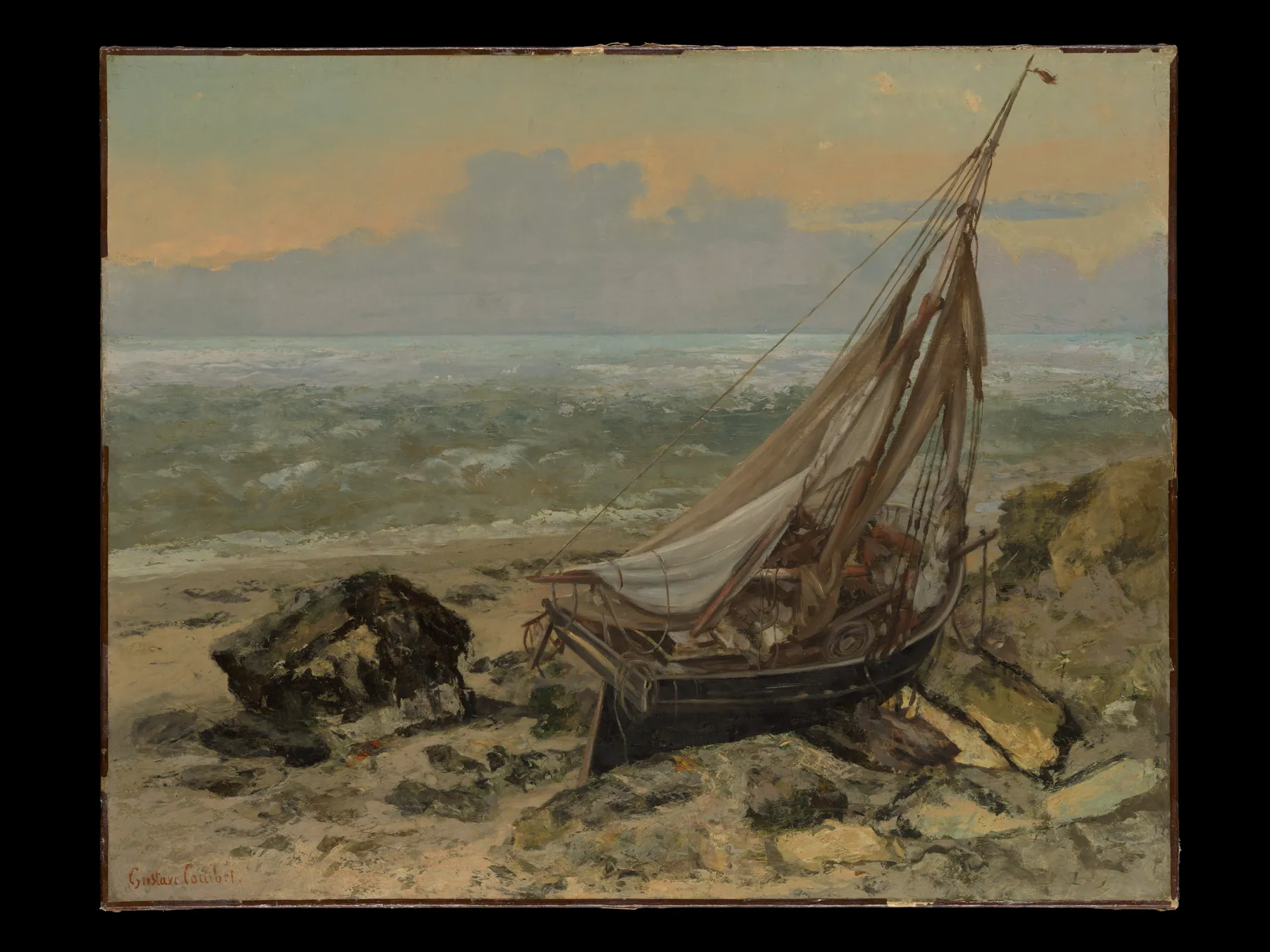 El barco de pesca, de Gustave Courbet
