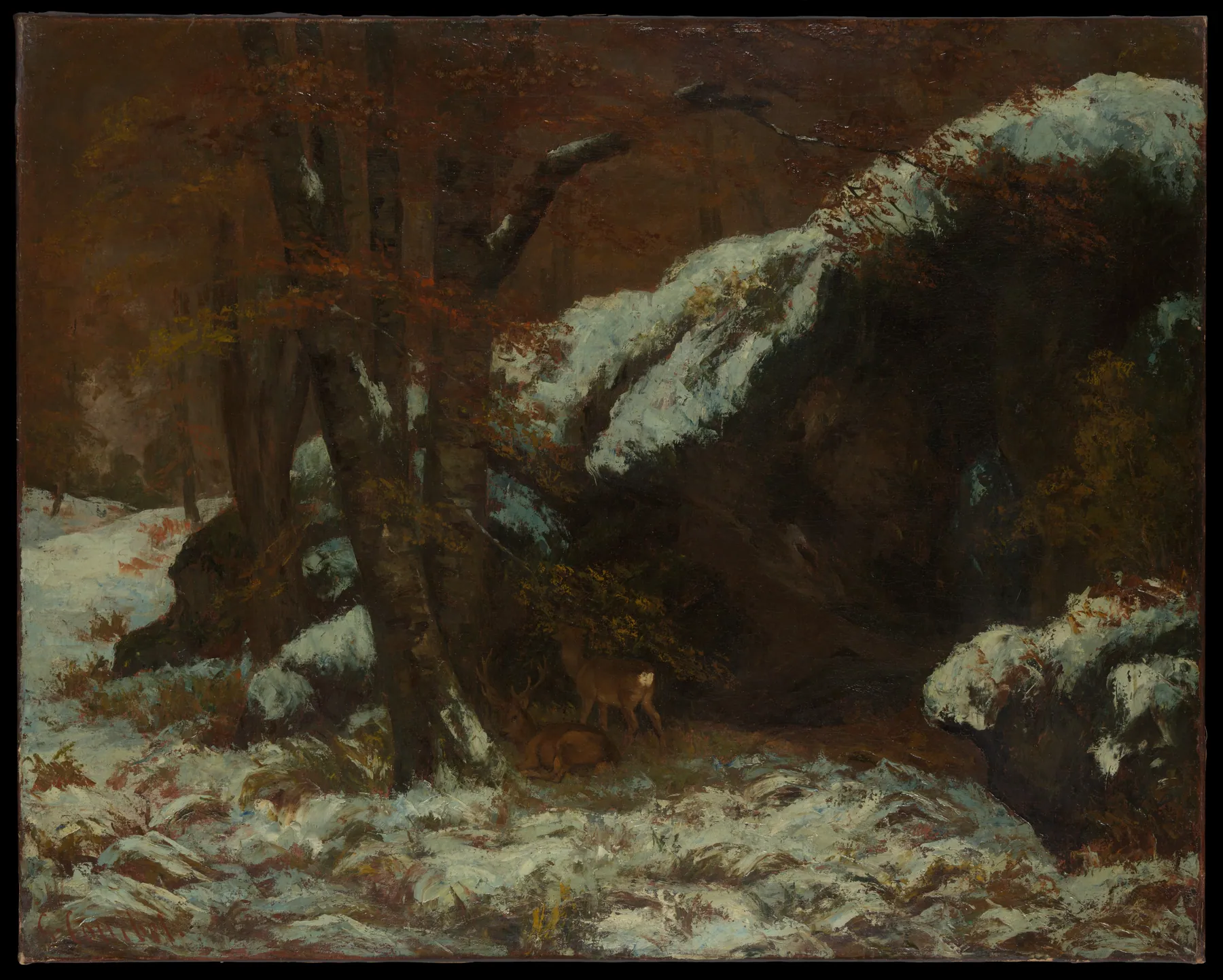 El ciervo, de Gustave Courbet