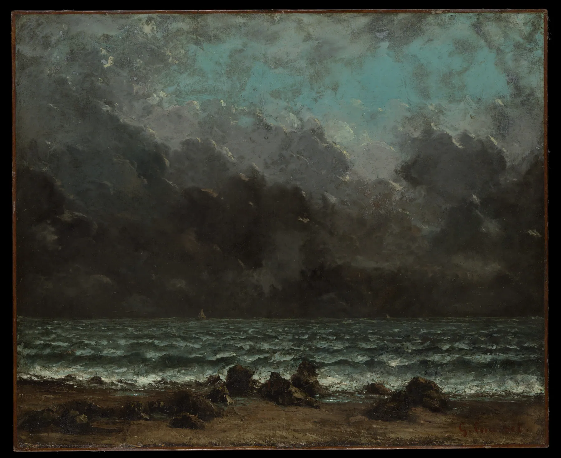 El mar, de Gustave Courbet