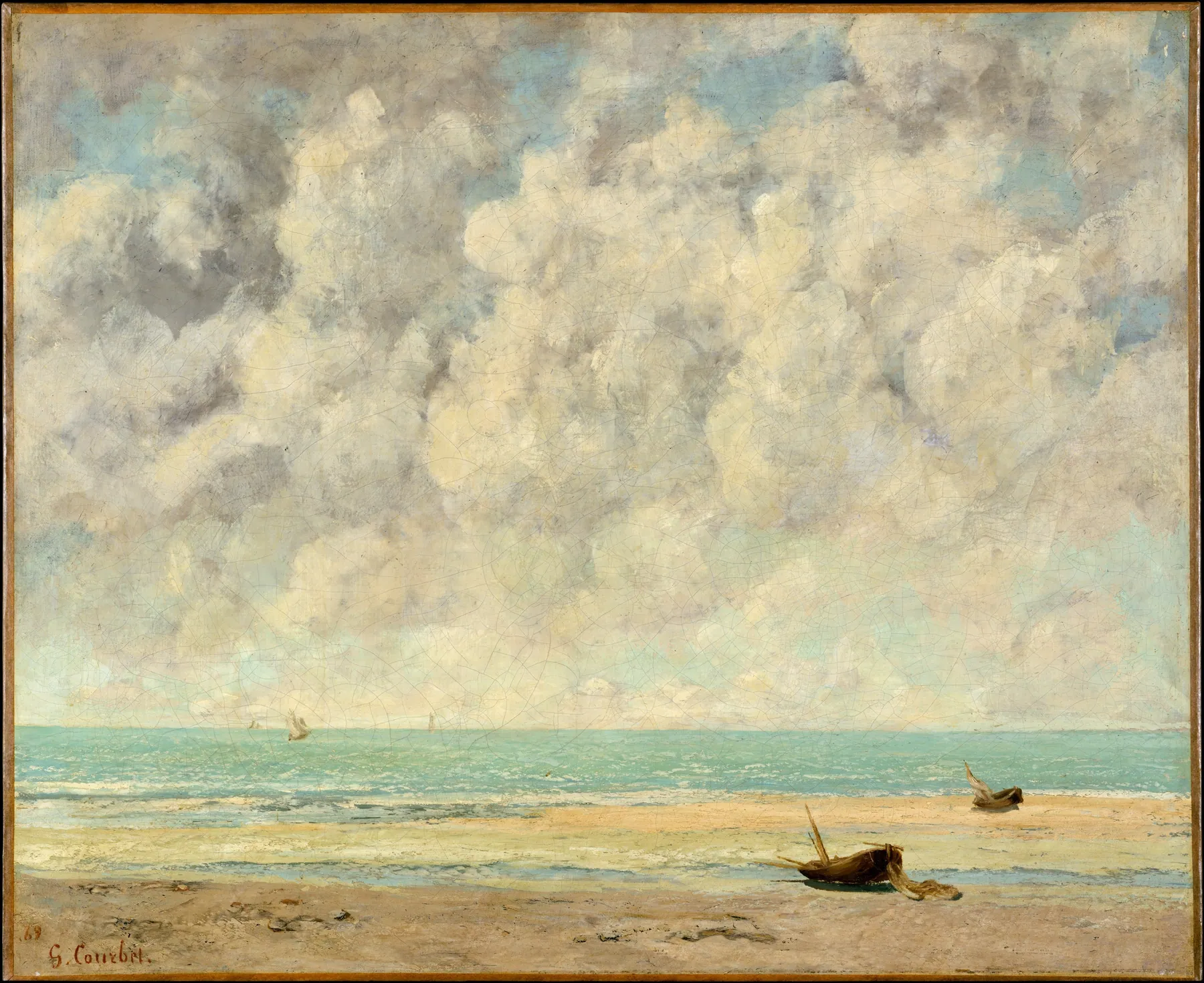 El mar en calma, de Gustave Courbet