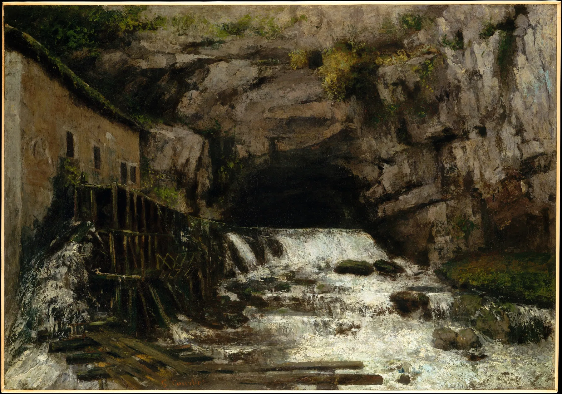 El nacimiento del Loue, de Gustave Courbet