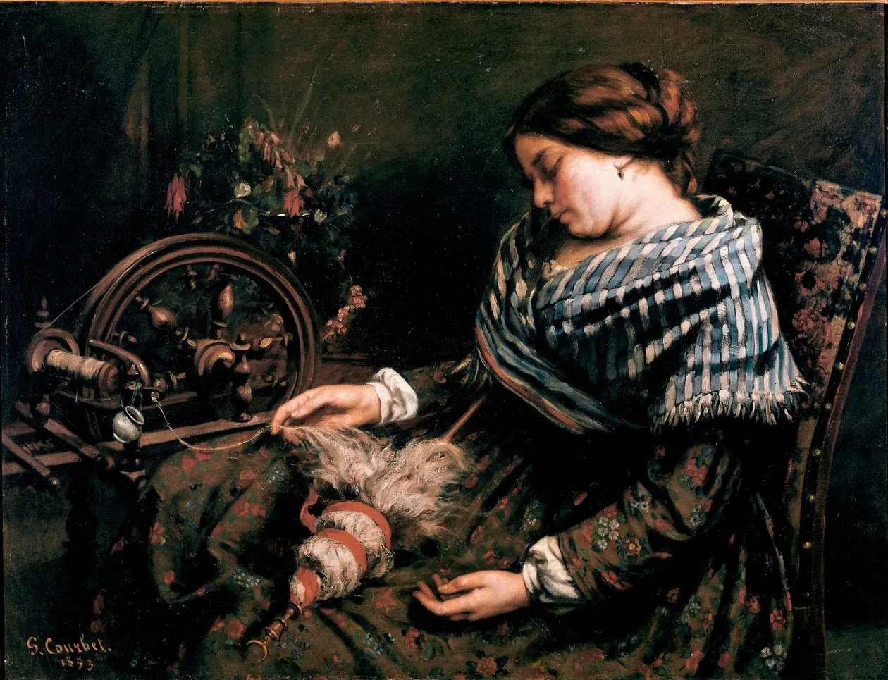 La hilandera durmiente, de Gustave Courbet