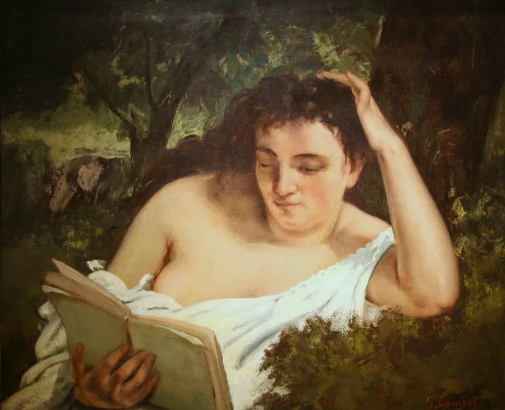 Muchacha leyendo, de Gustave Courbet