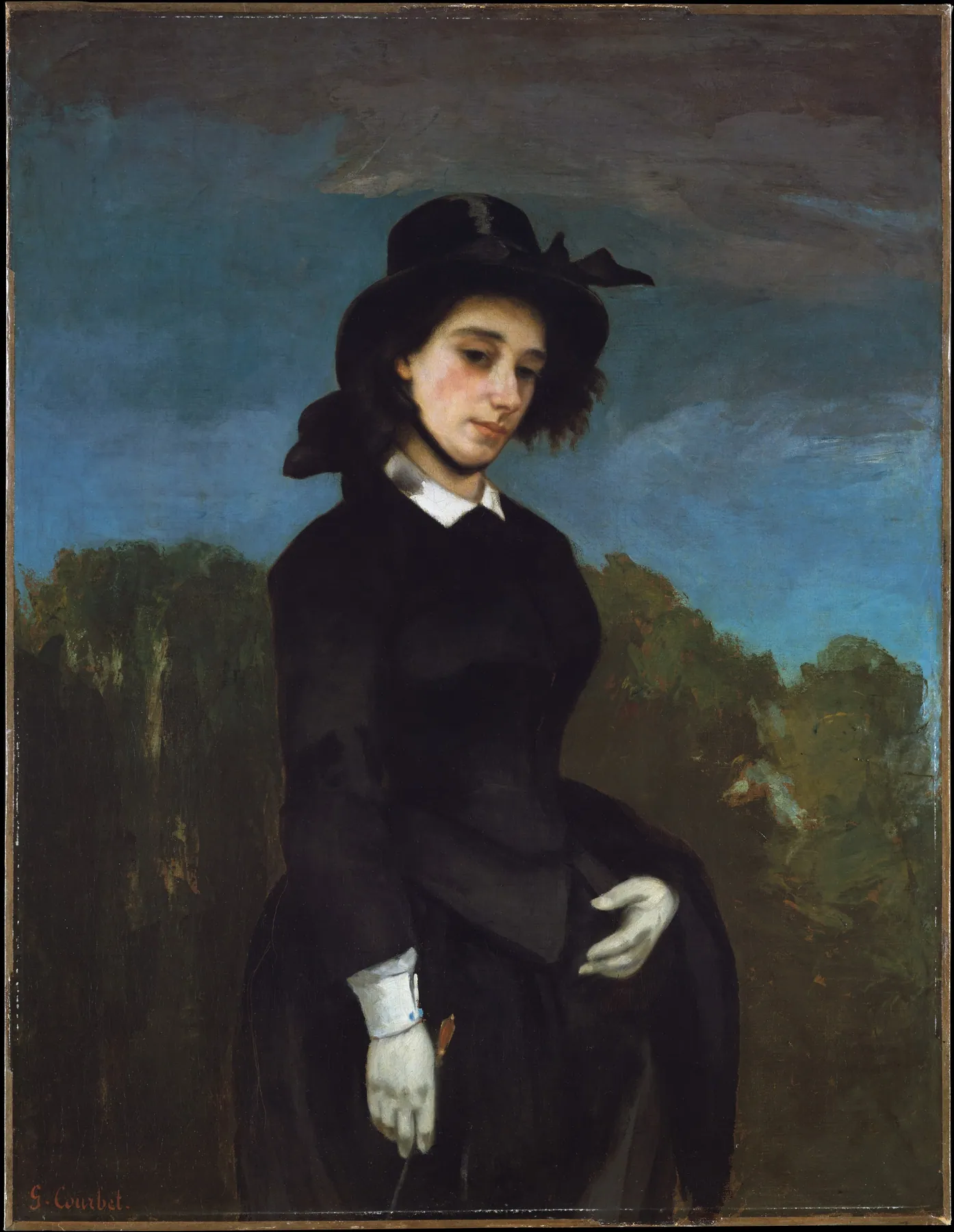 Mujer con traje de amazona, de Gustave Courbet
