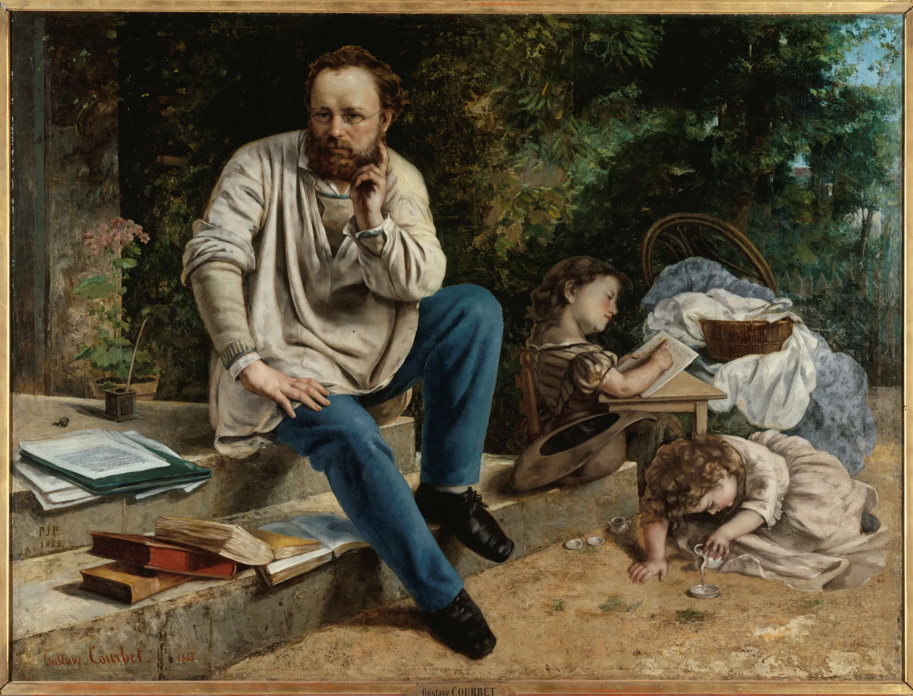 Retrato de P. J. Proudhon, de Gustave Courbet