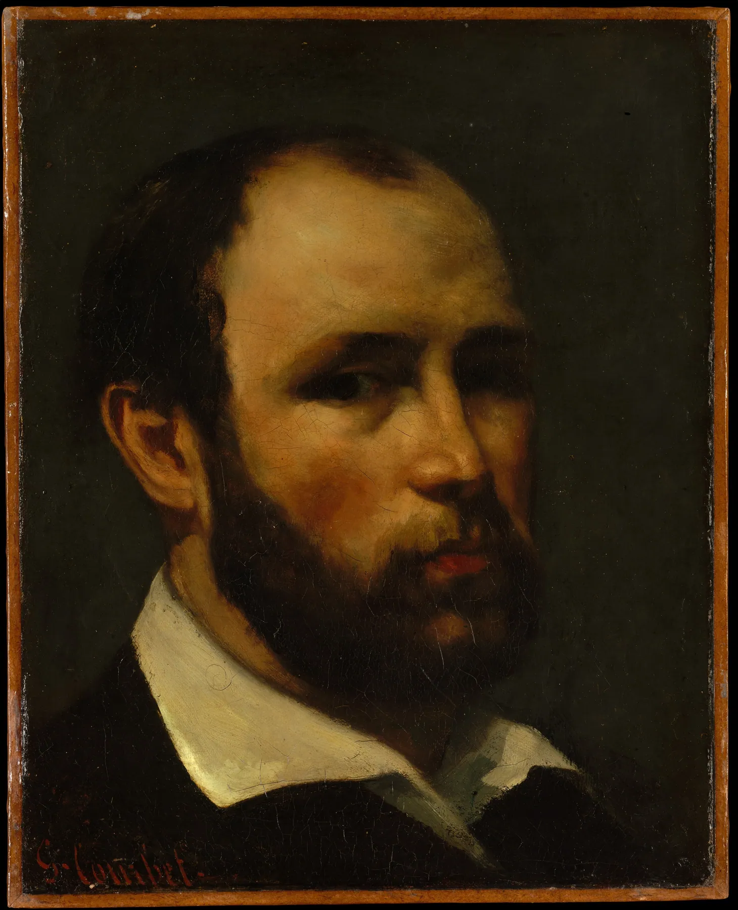 Retrato de un hombre, de Gustave Courbet