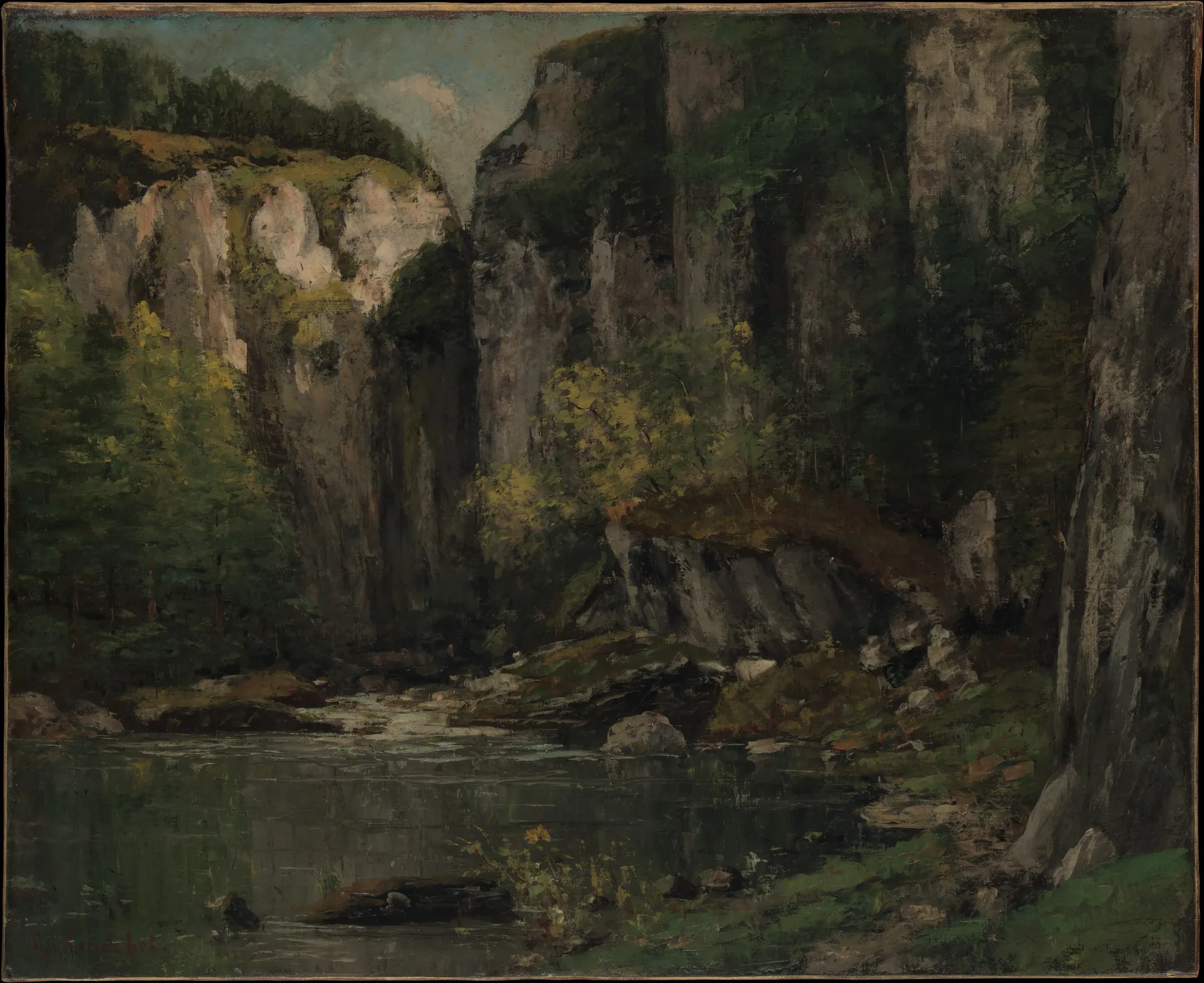 Río y rocas, de Gustave Courbet
