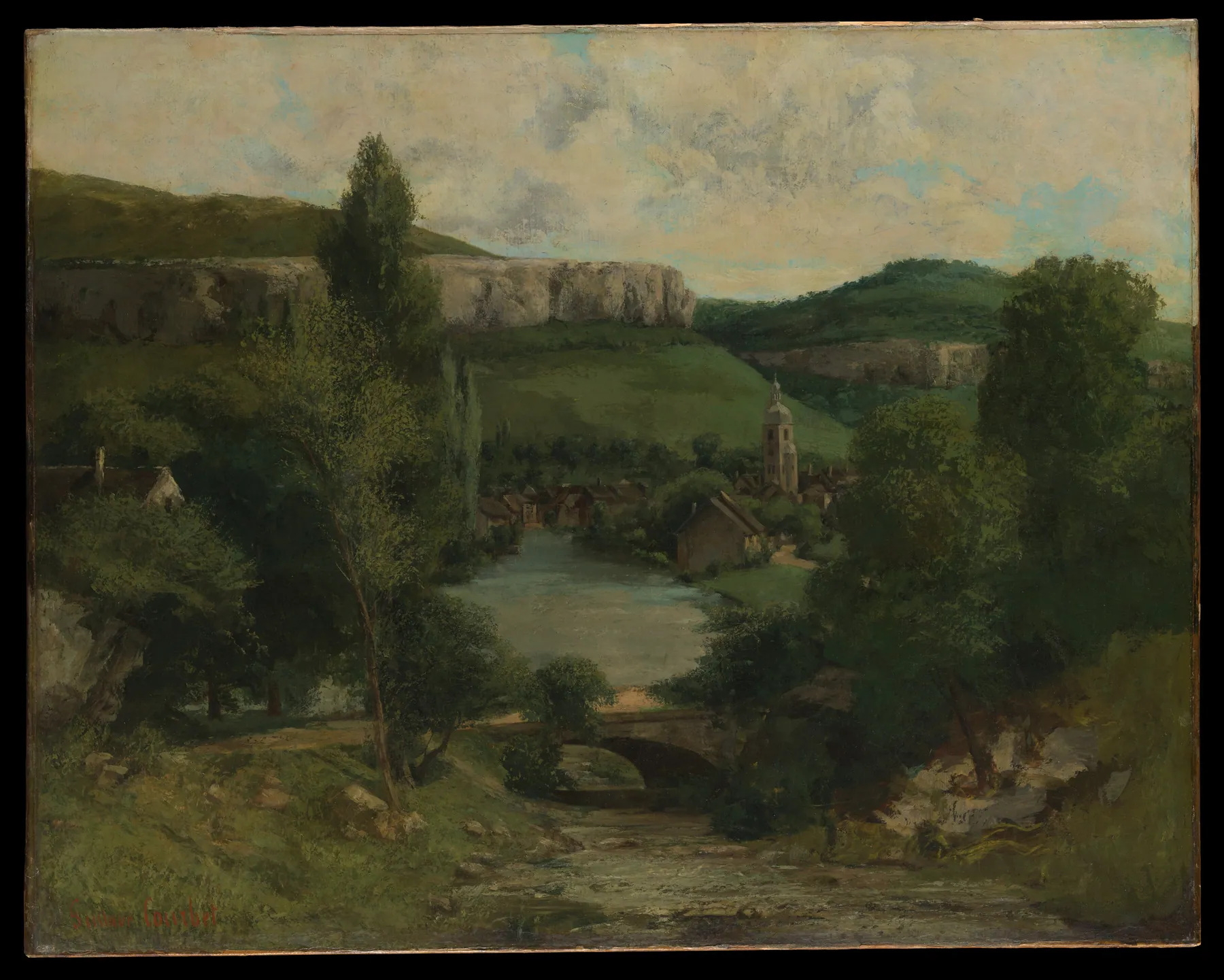 Vista de Ornans, de Gustave Courbet