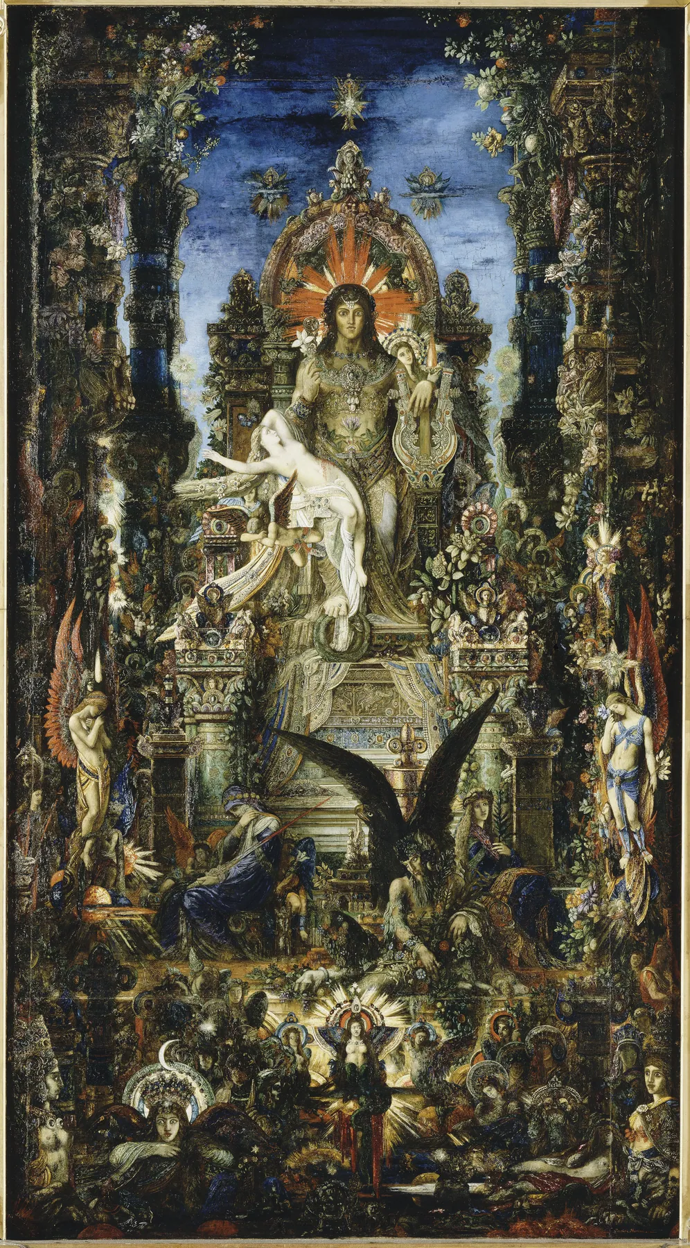 Júpiter y Sémele, de Gustave Moreau