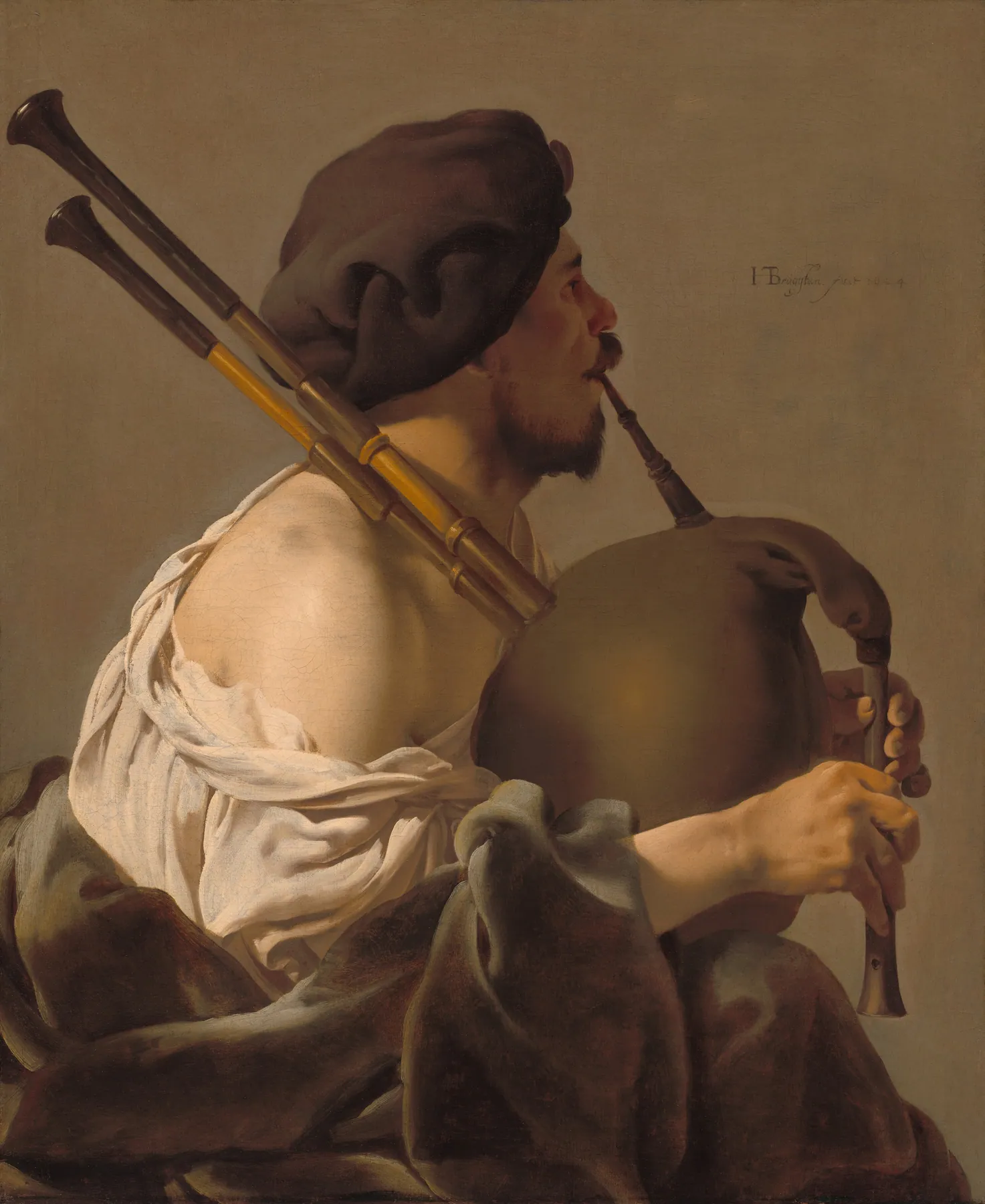 El gaitero, de Hendrick ter Brugghen