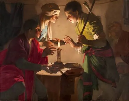 Esaú vendiendo su primogenitura, de Hendrick ter Brugghen