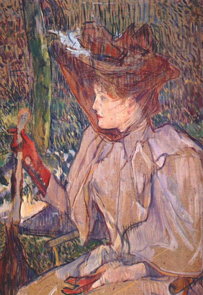 Mujer con guantes, de Henri de Toulouse-Lautrec