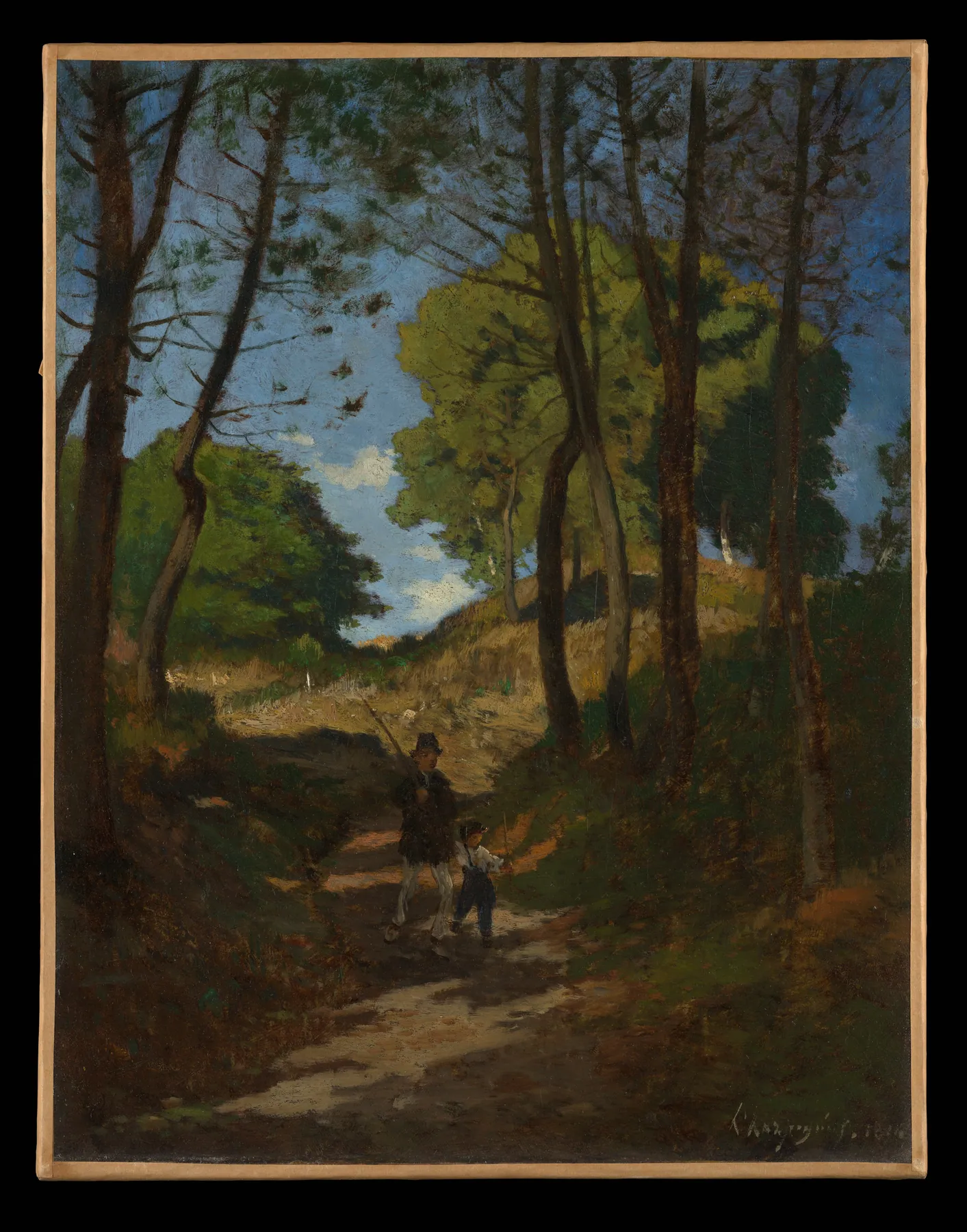 Abetos en Les Trembleaux, cerca de Marlotte, de Henri-Joseph Harpignies
