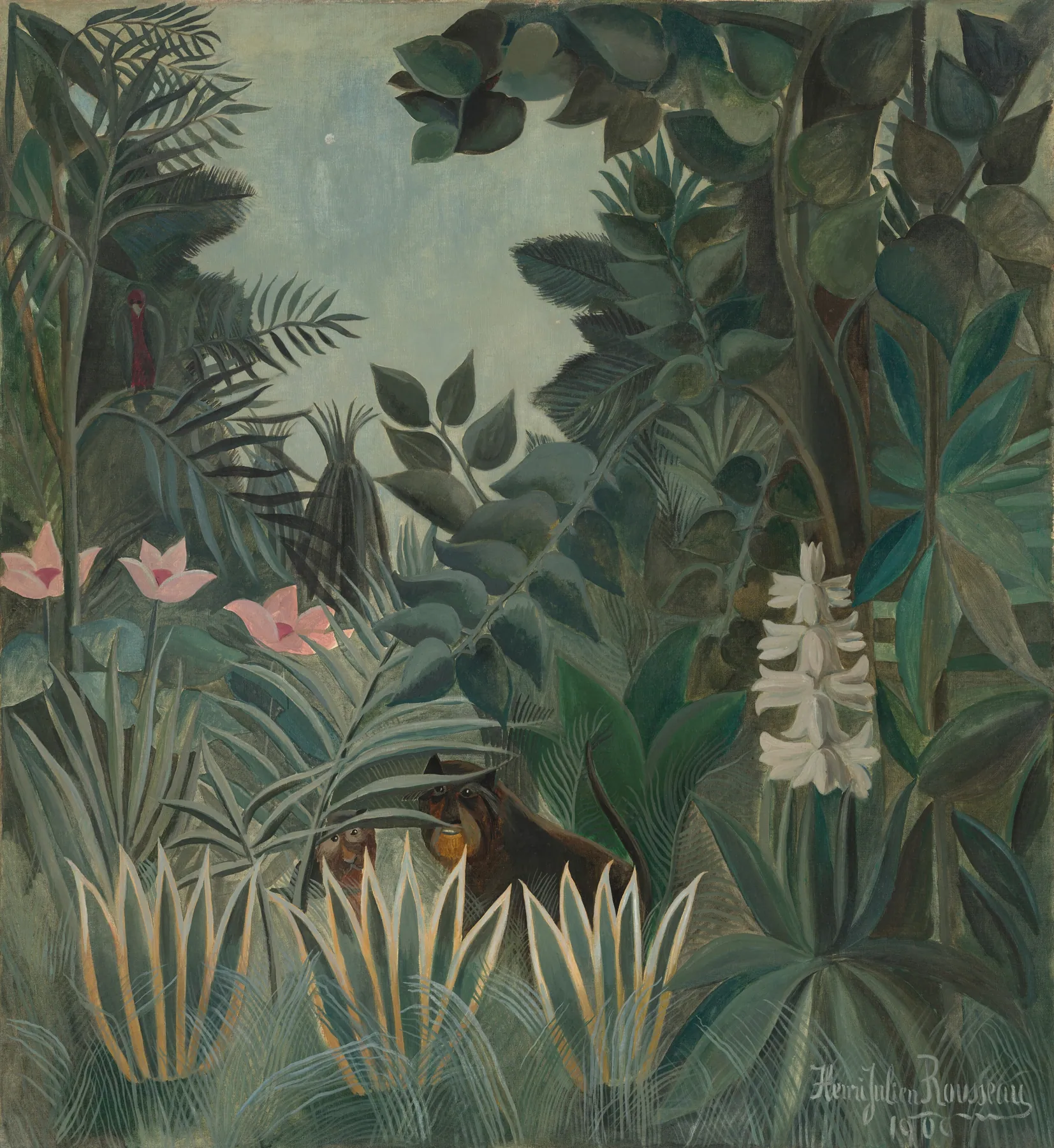 La selva ecuatorial, de Henri Rousseau