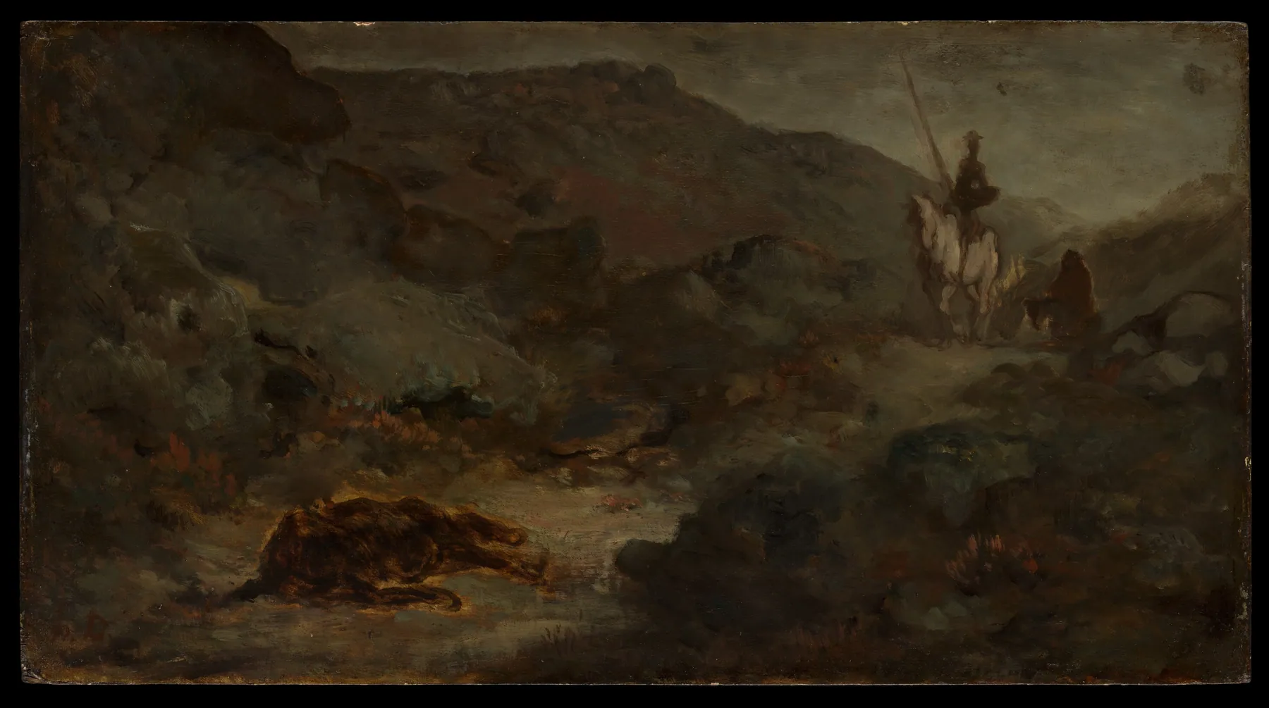 Don Quijote y la mula muerta, de Honoré Daumier
