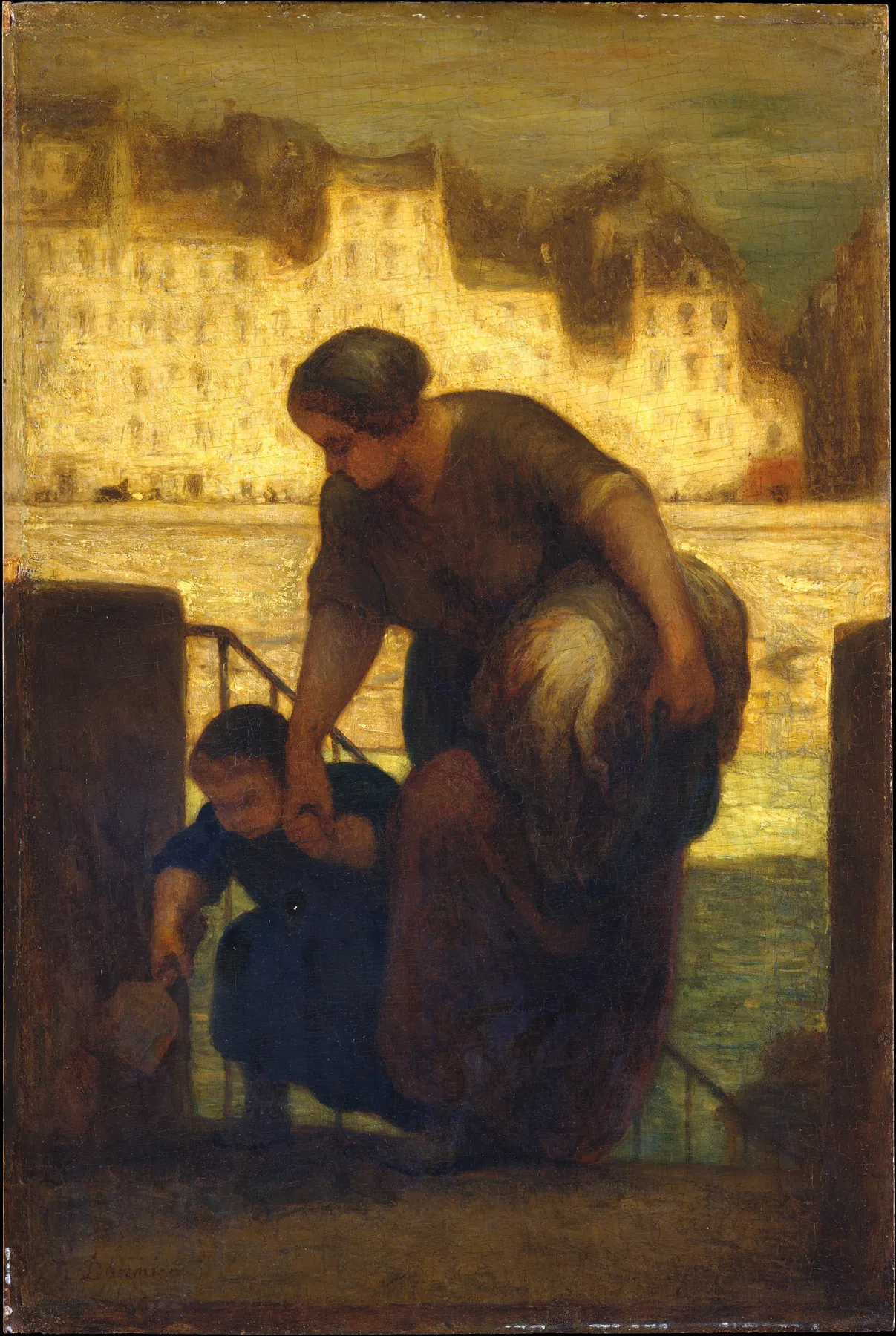 La lavandera, de Honoré Daumier