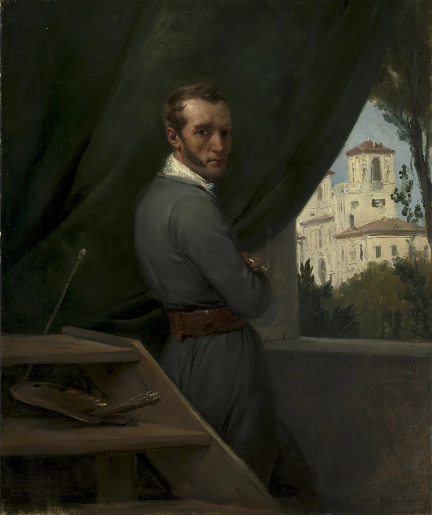 Autorretrato en Roma, de Horace Vernet