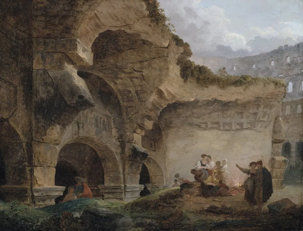 Lavanderas en las ruinas, de Hubert Robert