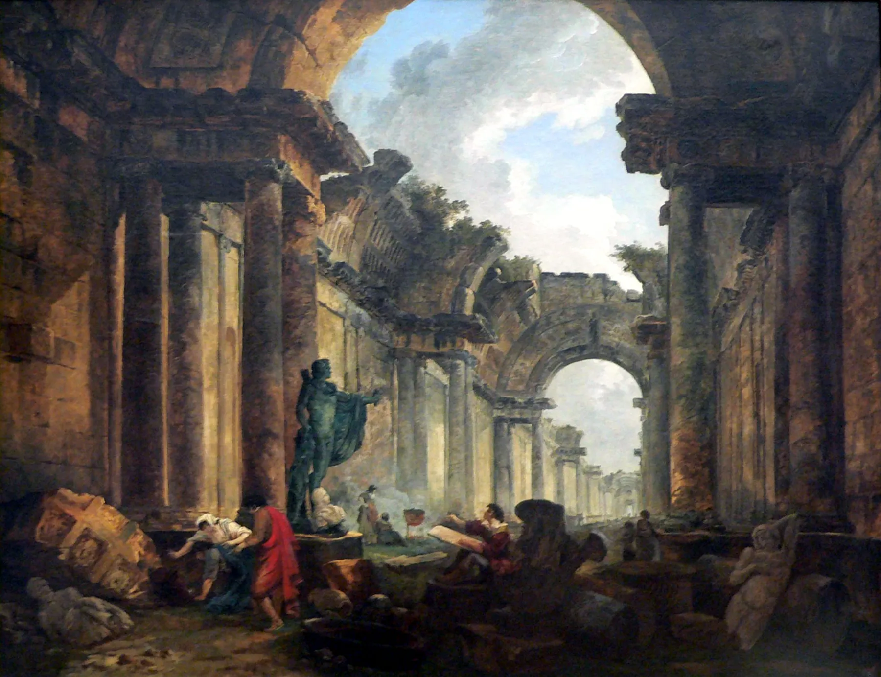 Ruinas del Louvre, de Hubert Robert