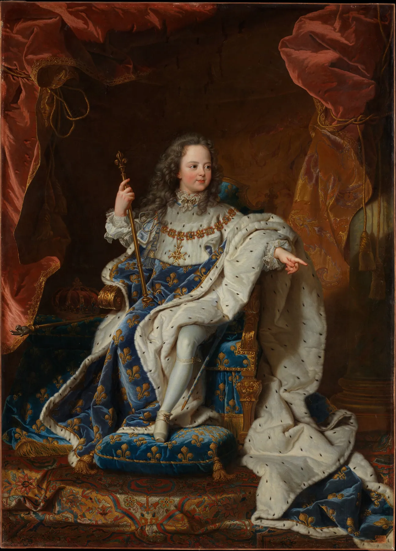 Luis XV (1710–1774) de niño, de Hyacinthe Rigaud