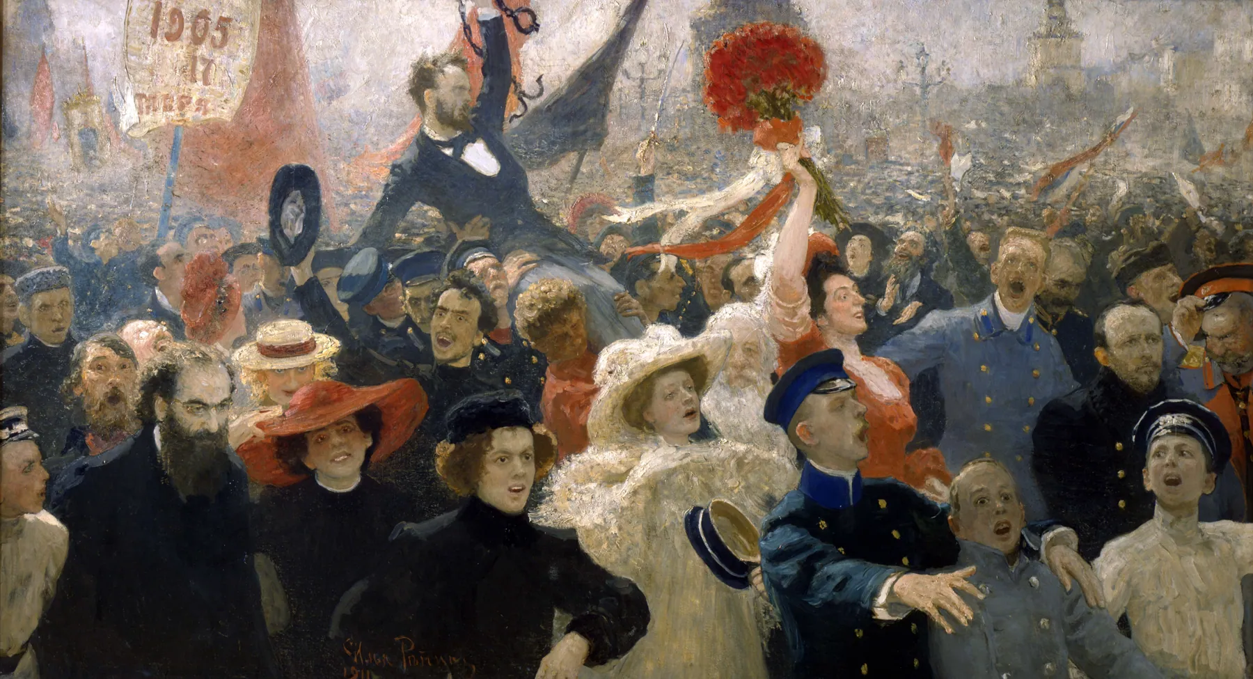 Manifestación del 17 de octubre de 1905, de Ilyá Repin