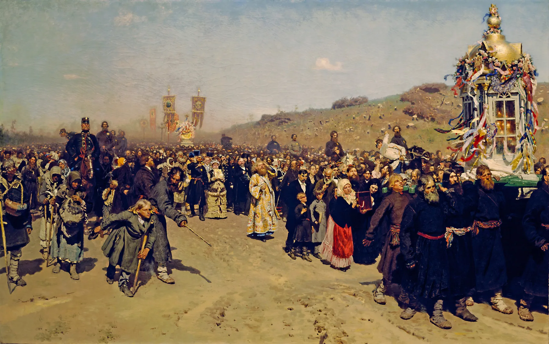 Procesión de Pascua en la región de Kursk, de Ilyá Repin