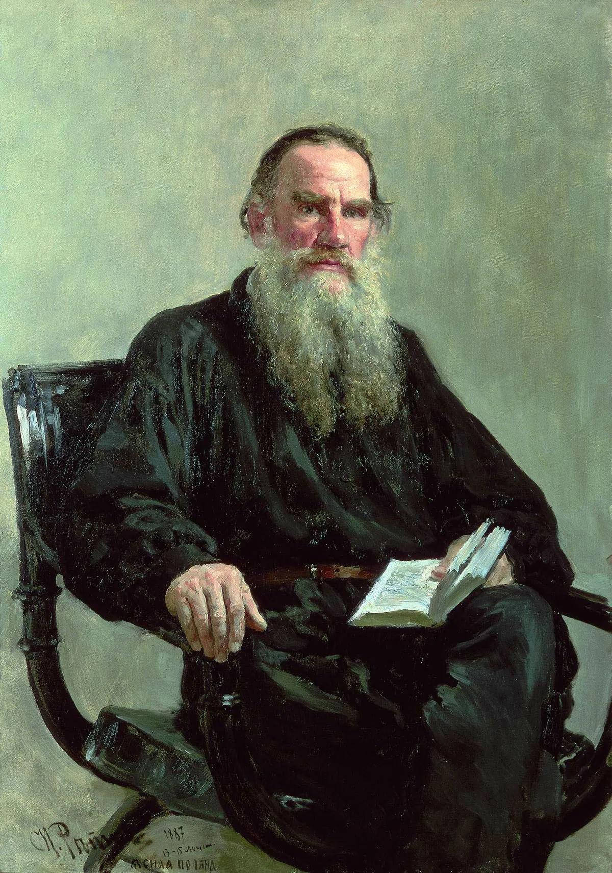 Retrato de León Tolstói, de Ilyá Repin