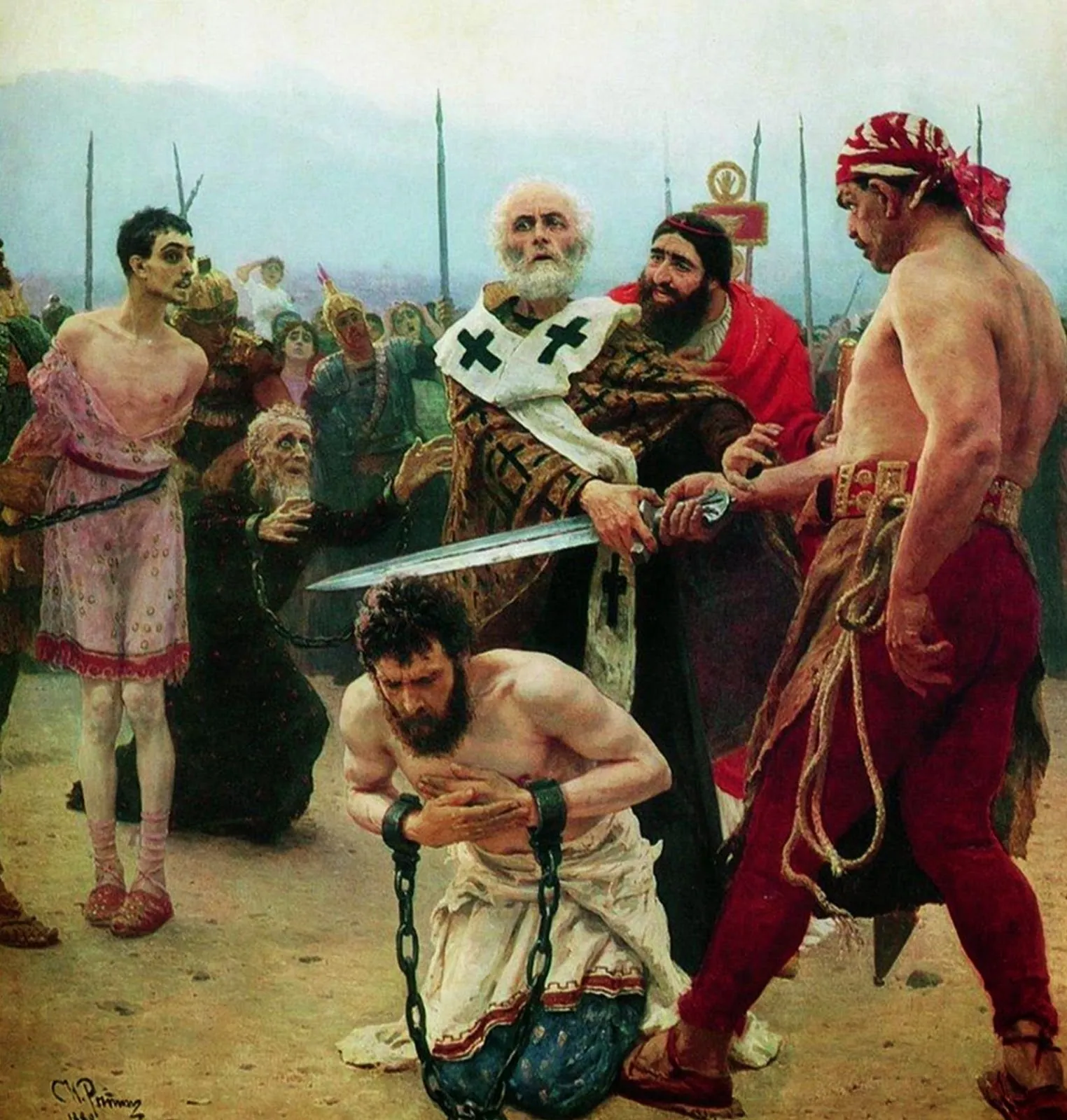 San Nicolás de Myra salva a tres inocentes, de Ilyá Repin
