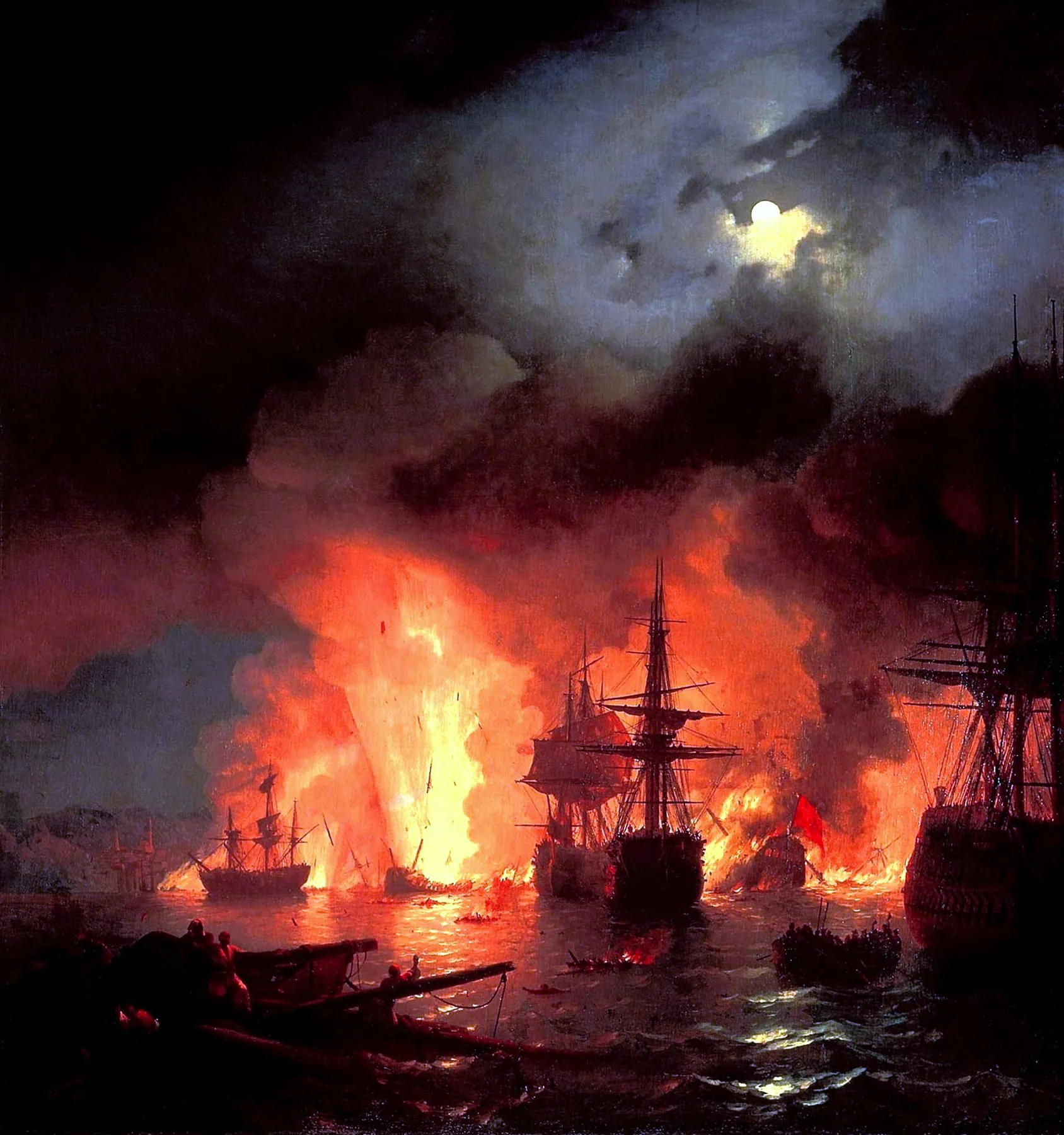 Batalla de Chesme, de Ivan Aivazovsky