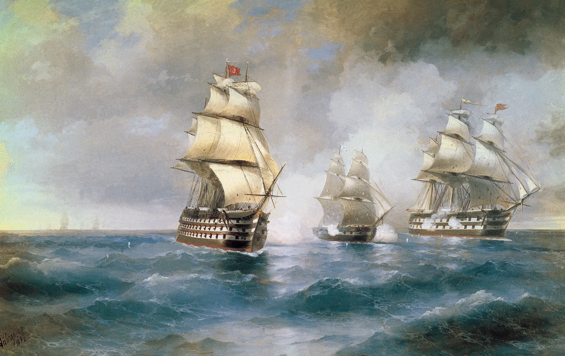 Muerte del barco Ingrid, de Ivan Aivazovsky