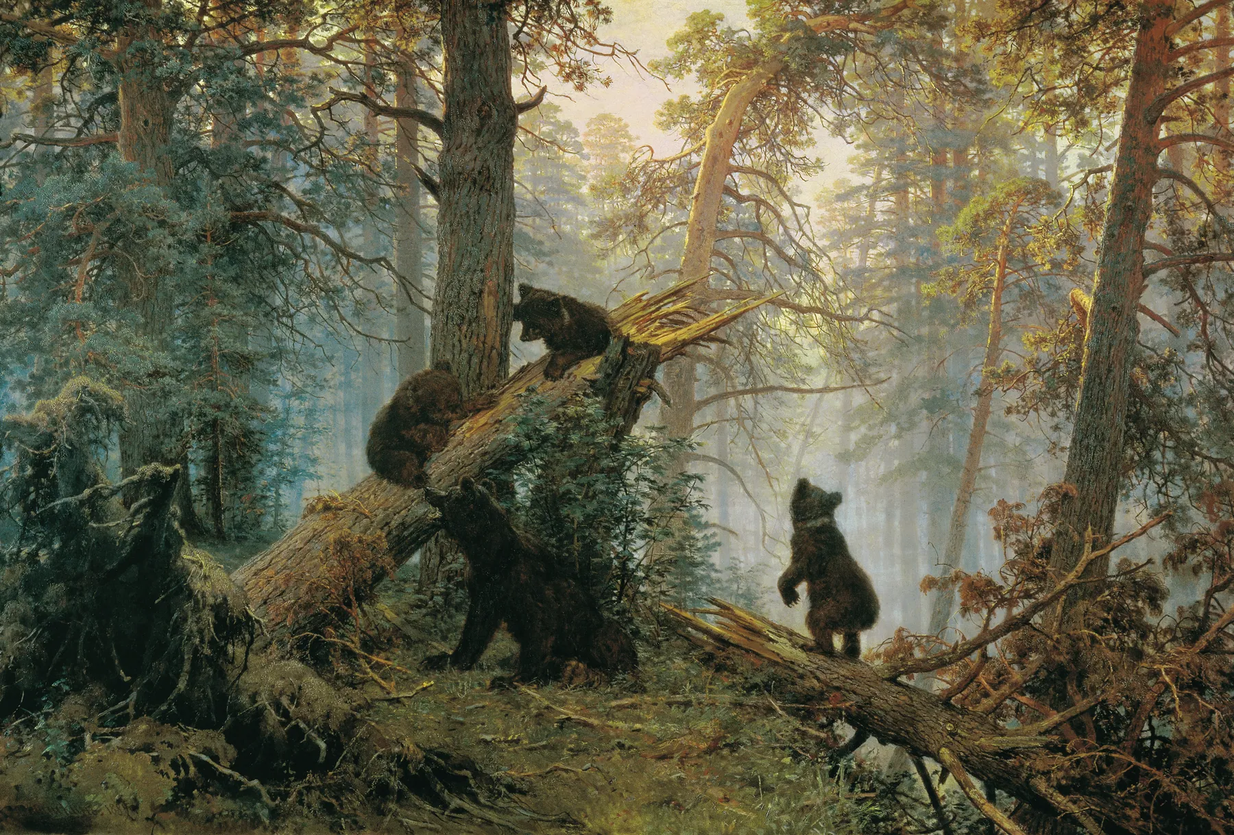 Mañana en un bosque de pinos, de Ivan Shishkin