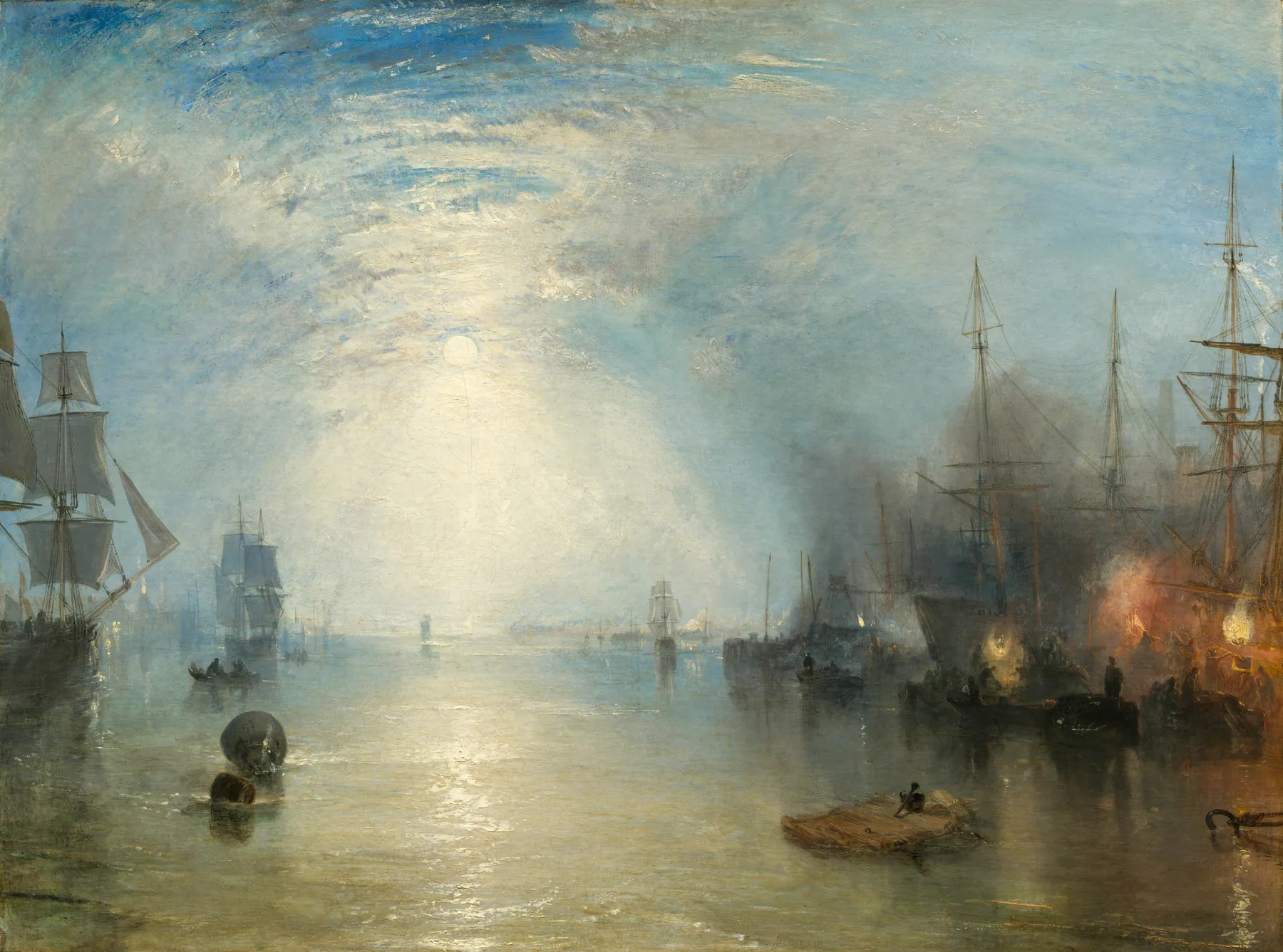 Carboneros cargando a la luz de la luna, de J.M.W. Turner
