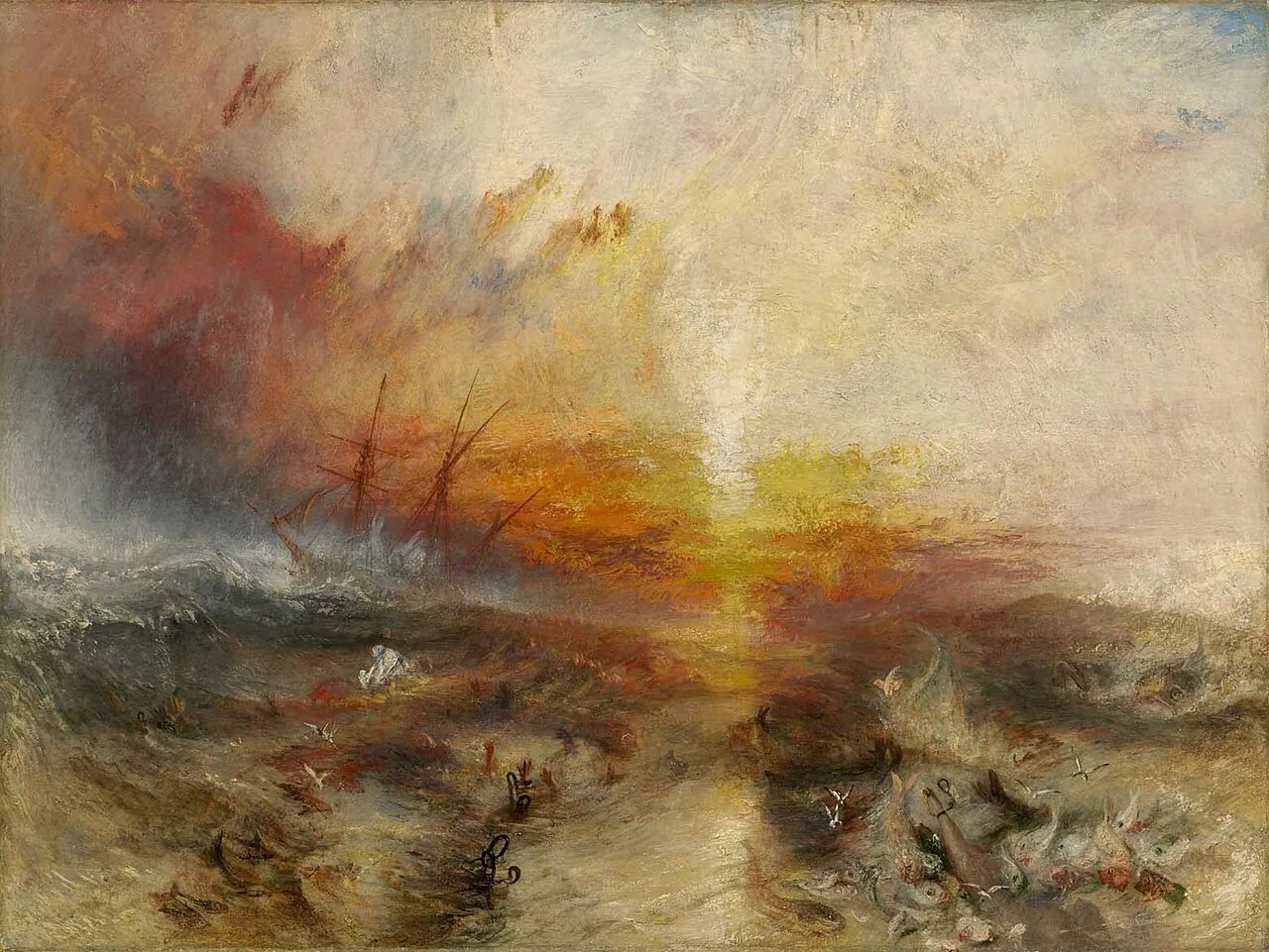 El barco de esclavos, de J.M.W. Turner
