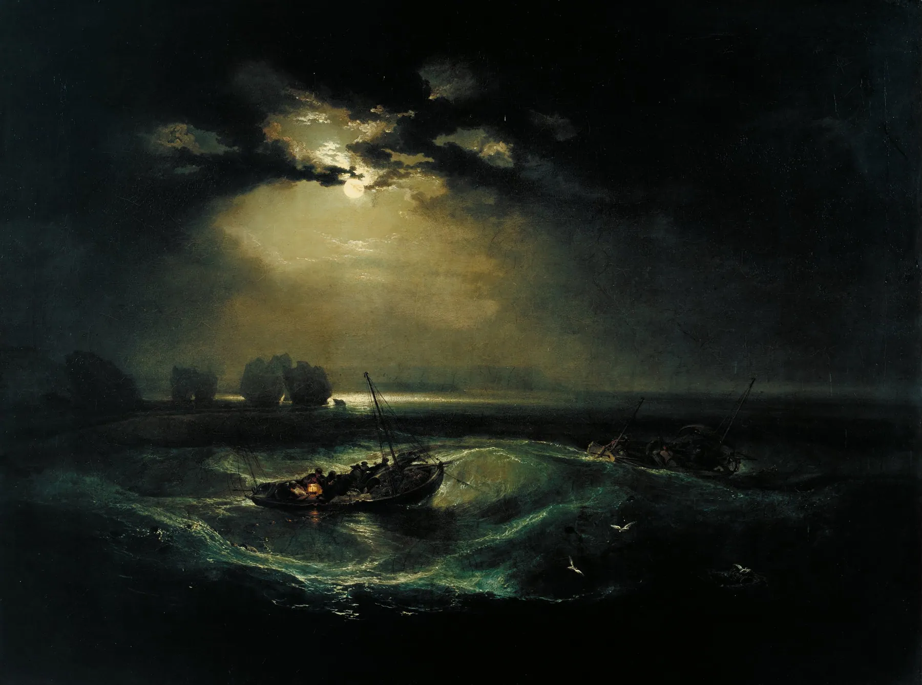 Pescadores en el mar, de J.M.W. Turner