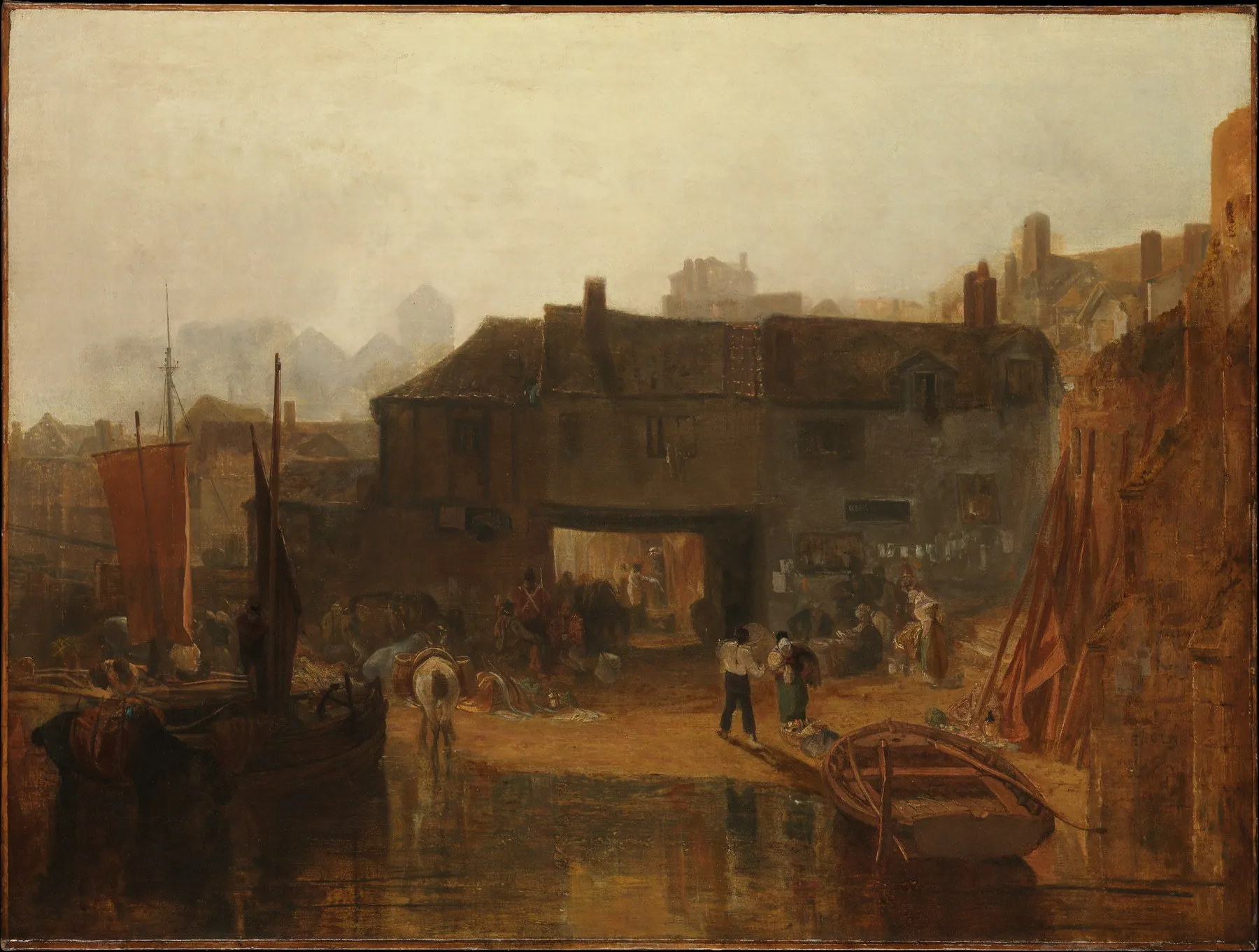 Saltash con el transbordador de agua, Cornualles, de J.M.W. Turner