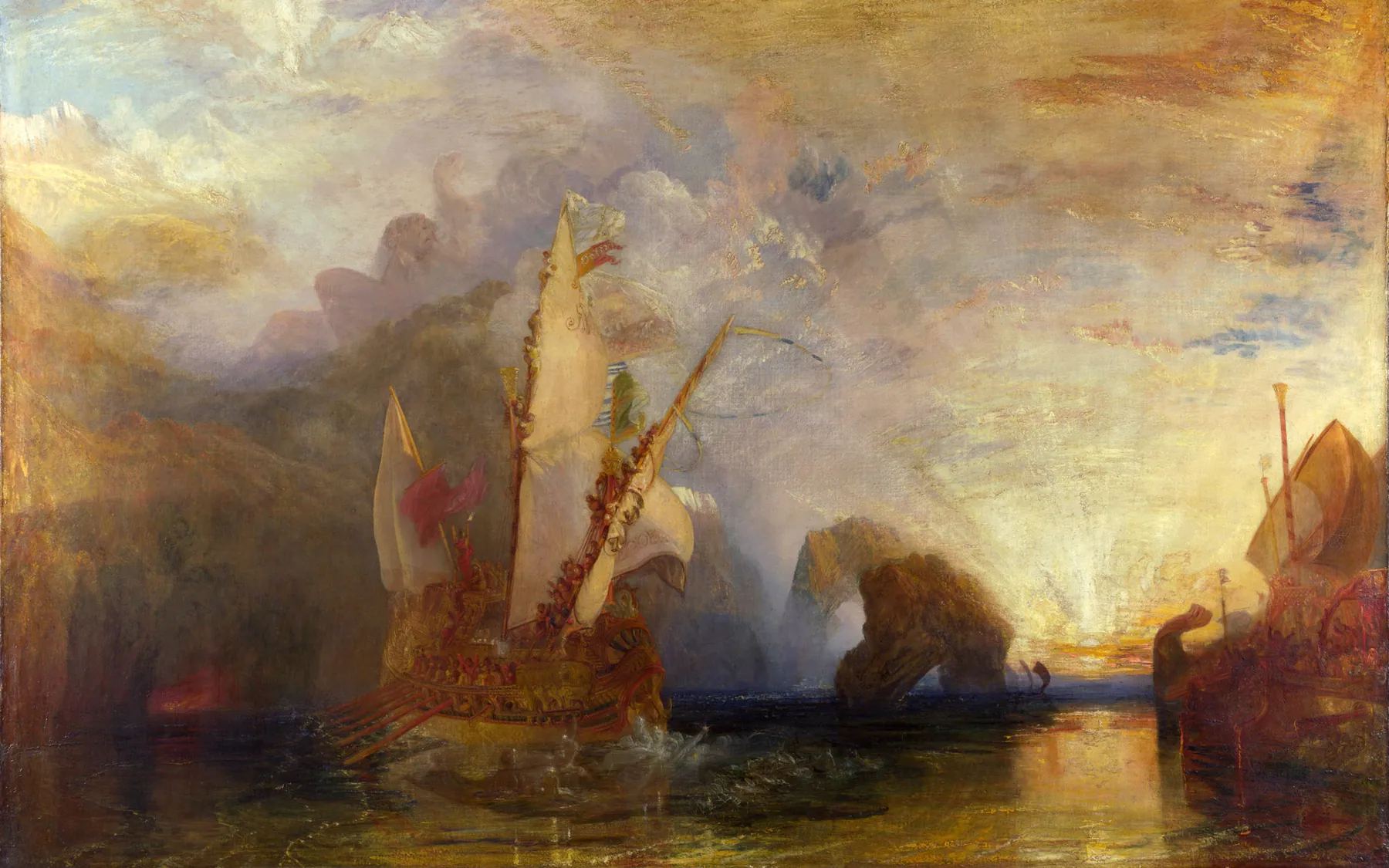 Ulises burlando a Polifemo, de J.M.W. Turner