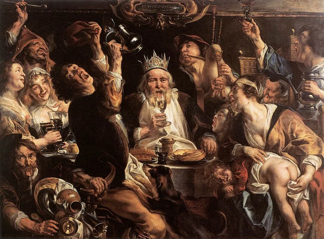 El rey bebe, de Jacob Jordaens
