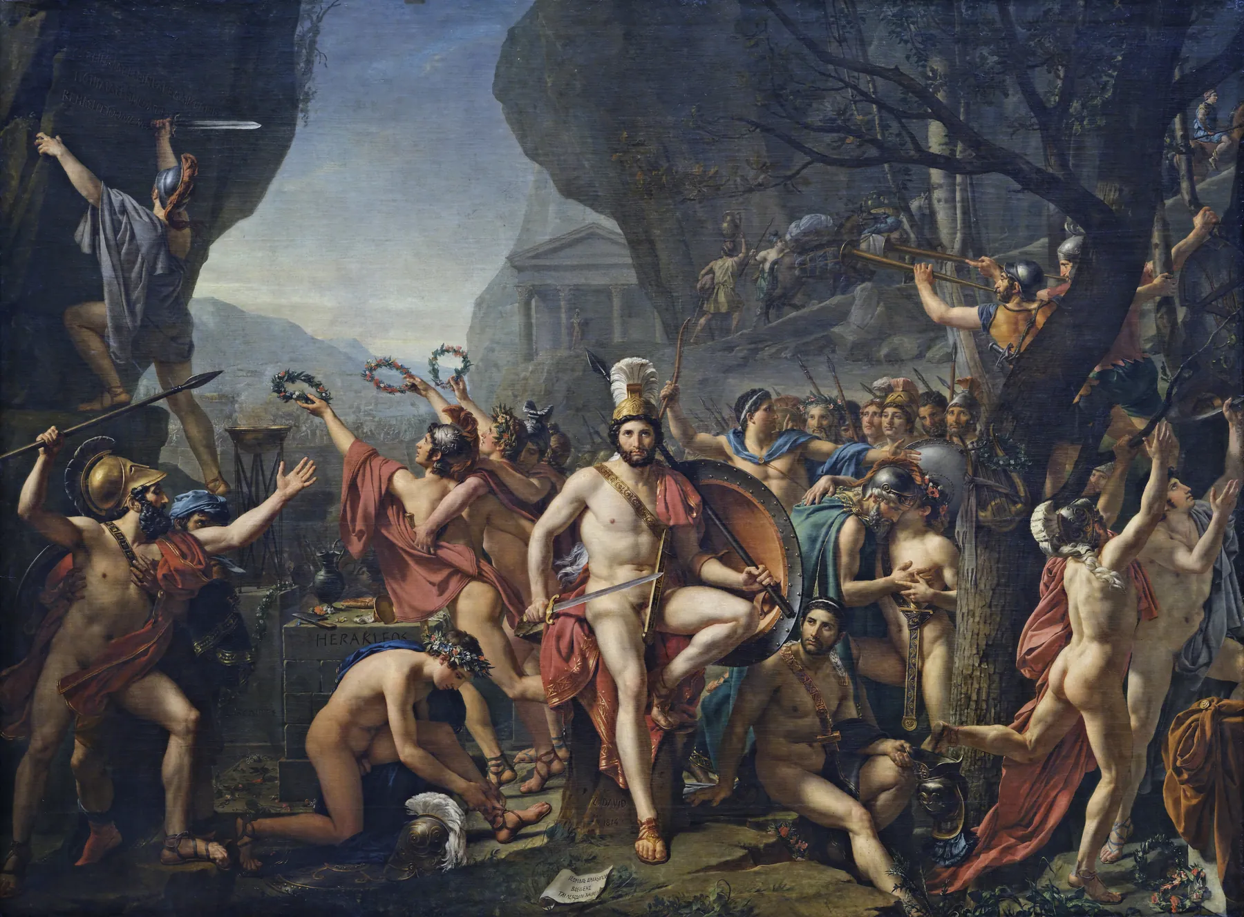 Leónidas en las Termópilas, de Jacques-Louis David
