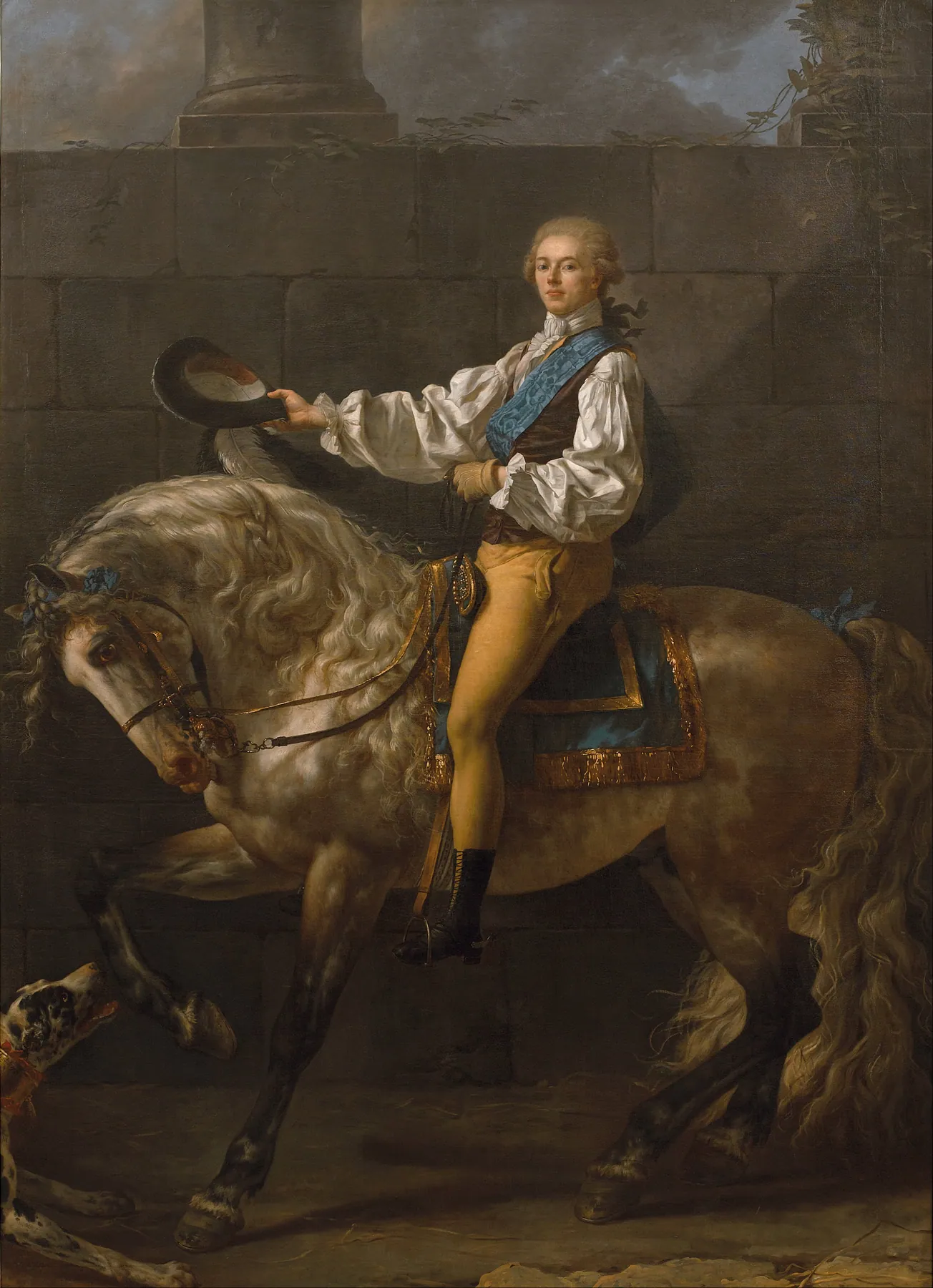 Retrato del Conde Stanislas Potocki, de Jacques-Louis David