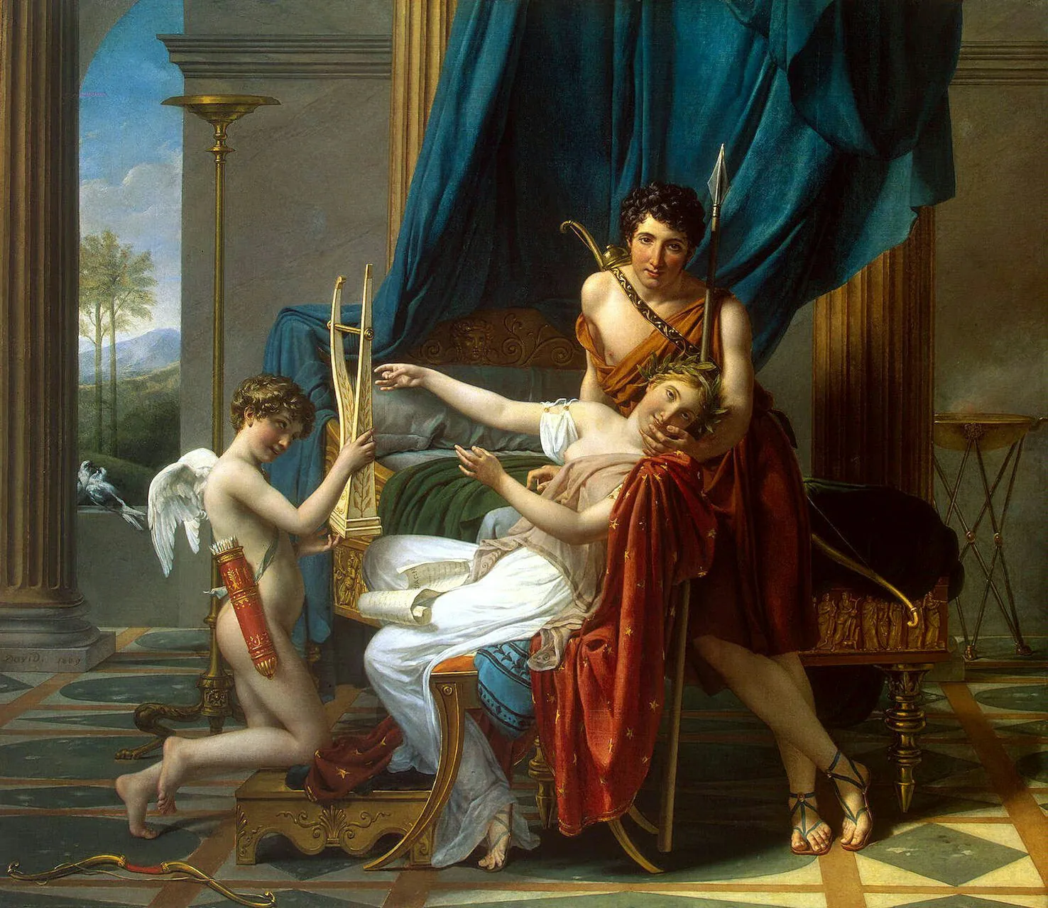 Safo y Faón, de Jacques-Louis David