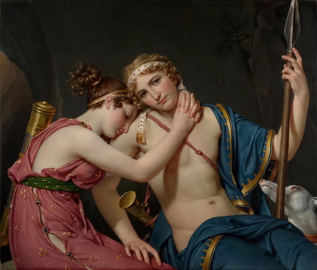 Telémaco y Eucaris, de Jacques-Louis David