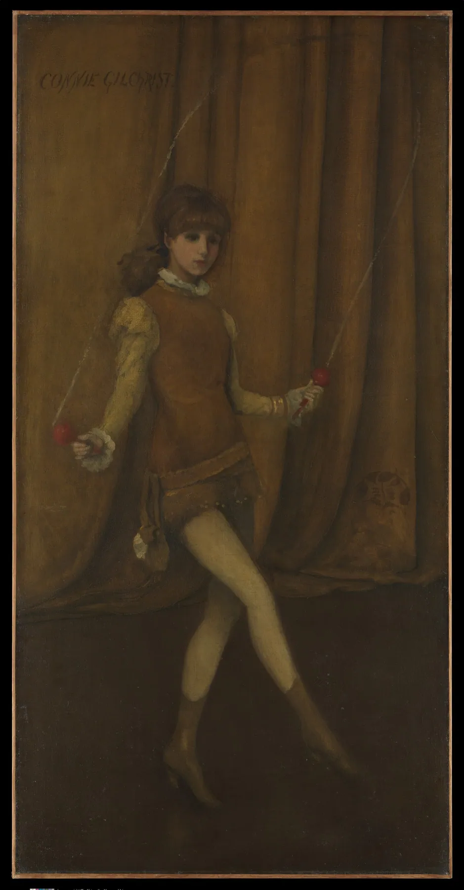 Armonía en amarillo y oro, La chica de oro—Connie Gilchrist, de James McNeill Whistler