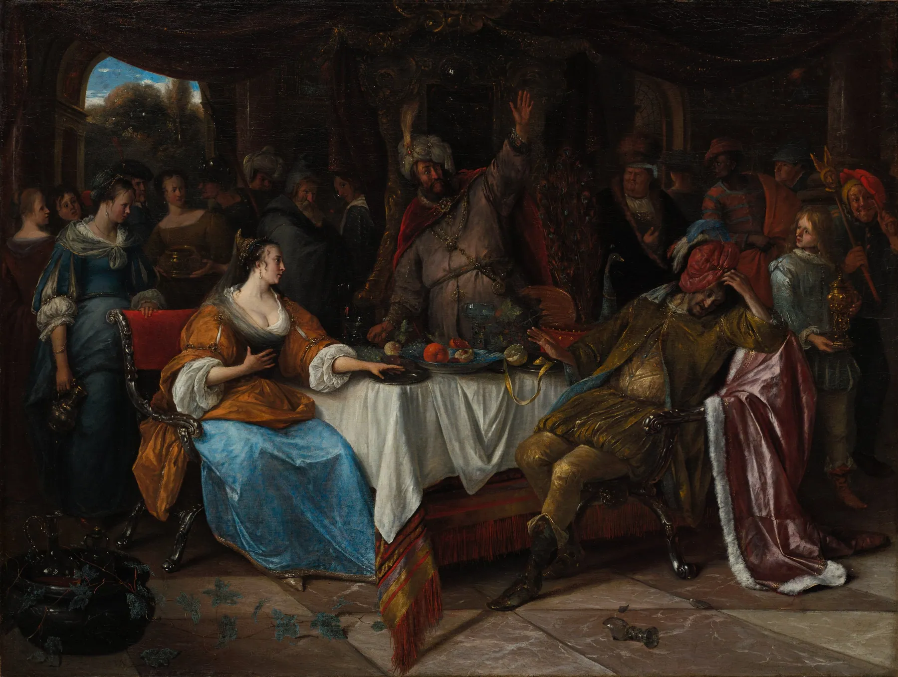 Ester, Asuero y Amán, de Jan Steen
