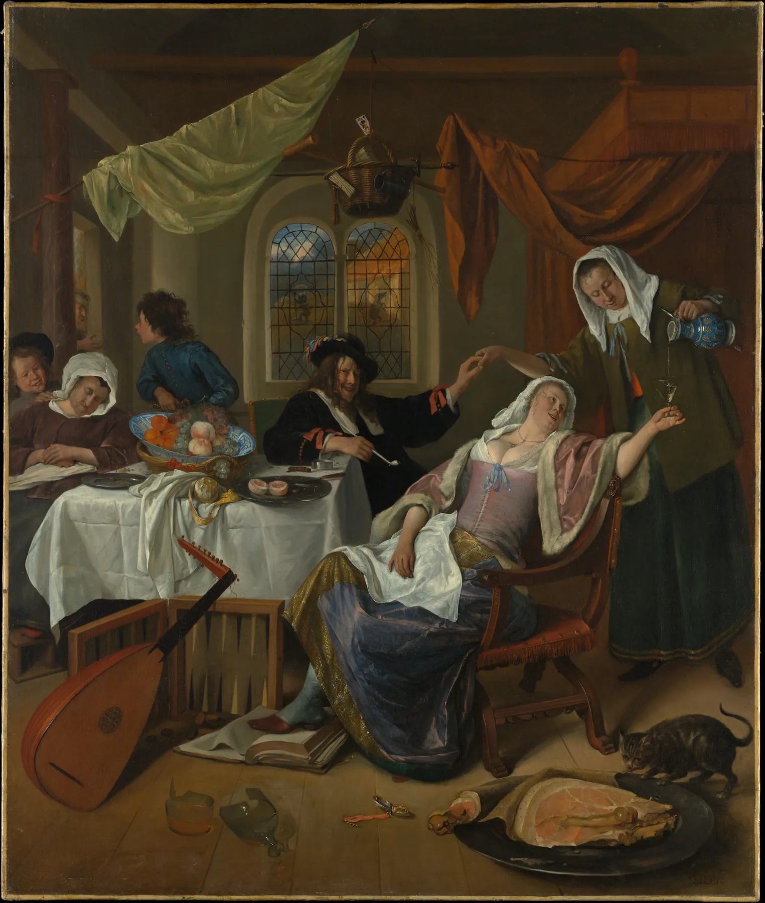 La casa disoluta, de Jan Steen