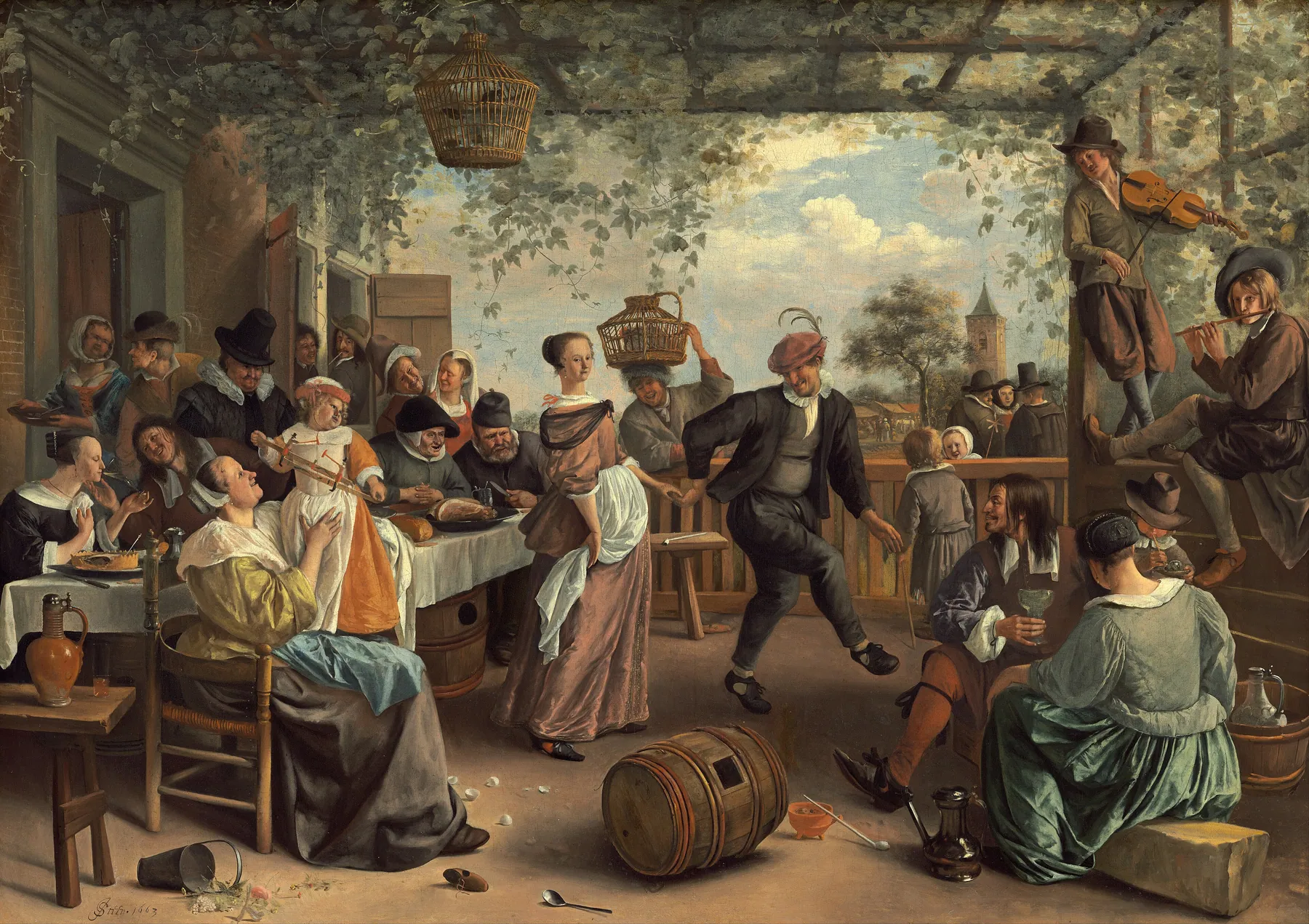 Pareja bailando, de Jan Steen