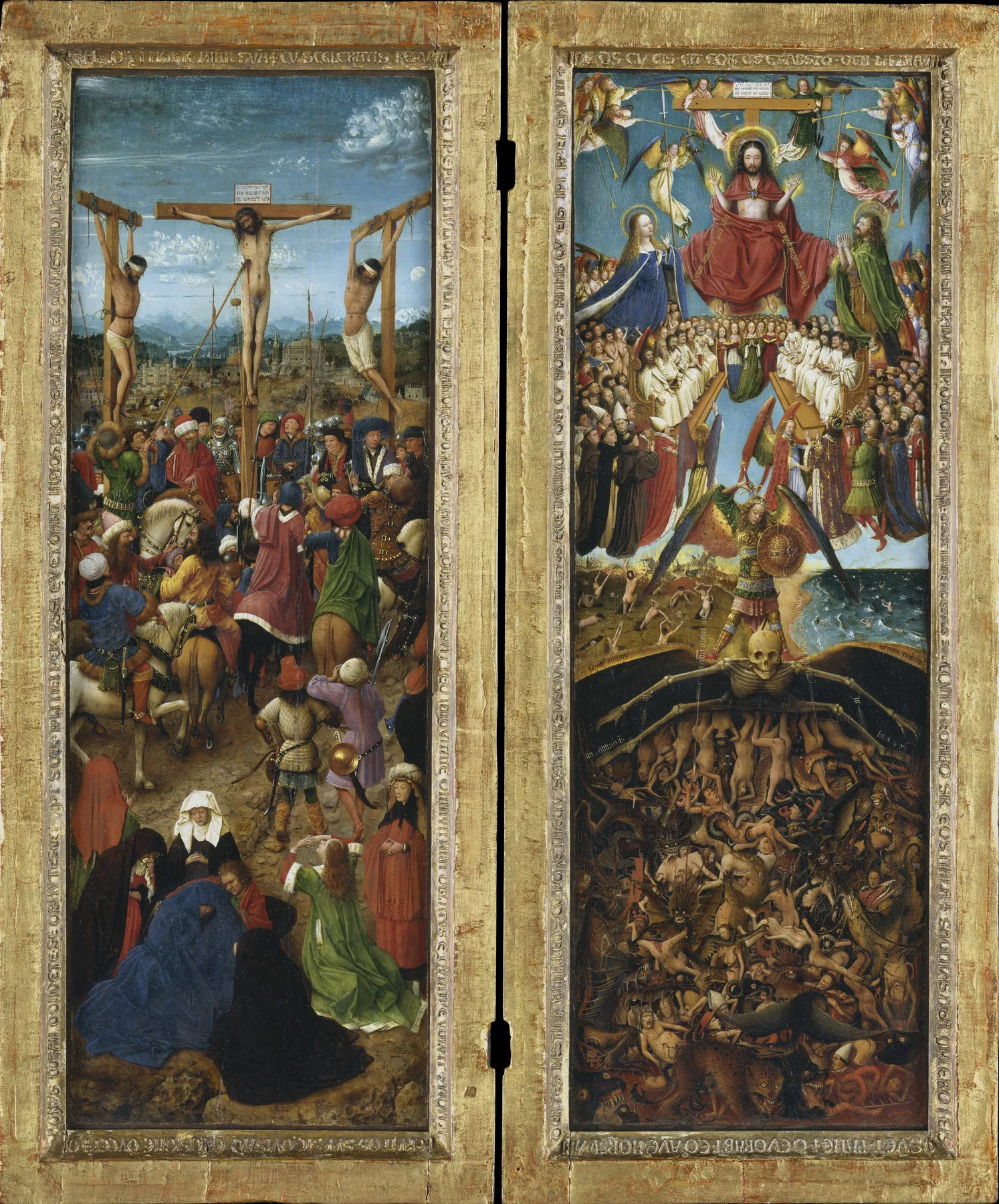 Díptico de la Crucifixión y el Juicio Final, de Jan van Eyck