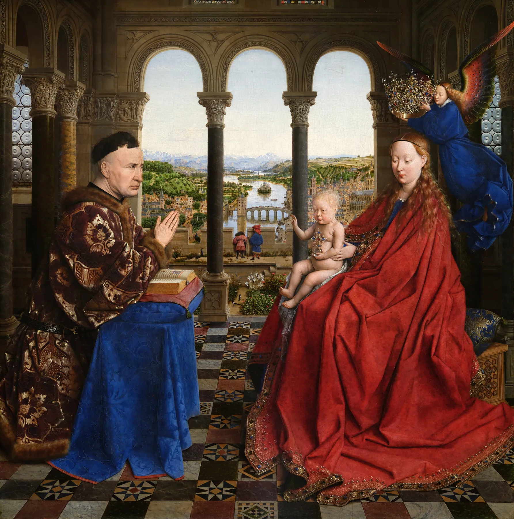 Virgen del canciller Rolin, de Jan van Eyck