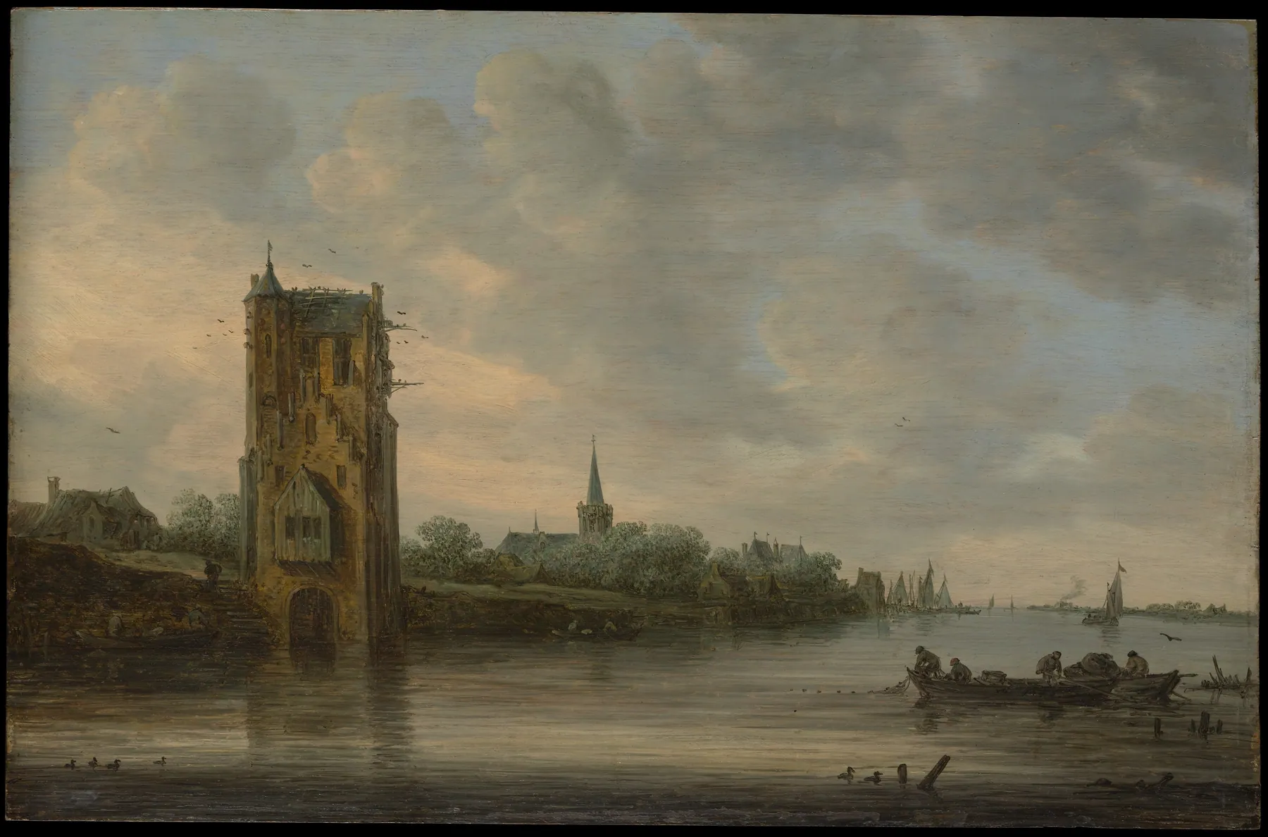 La puerta de Pelkus cerca de Utrecht, de Jan van Goyen