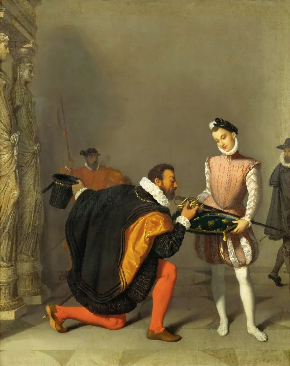 Don Pedro de Toledo besando la espada de Enrique IV, de Jean-Auguste-Dominique Ingres